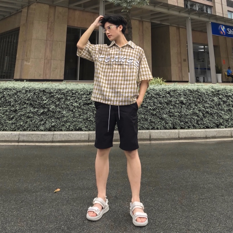 Mô tả Sandal Unisex Genki Màu Kem Quai Ngang Đế Cao Su Thời Trang Sport YK278 - 4