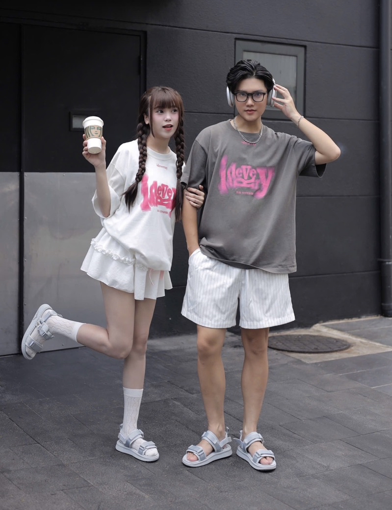 Mô tả Dép Quai Hậu Unisex Genki Màu Xanh Xám Quai Ngang Đế Cao Su Thời Trang Sport YK278 - 2