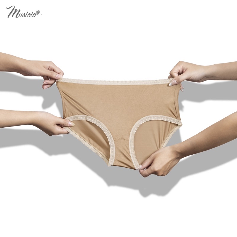 Mô tả Quần Lót Nữ Mustoto Lưng Cao Viền Ren Mềm Mịn Siêu Thoải Mái (MQ31) - 4