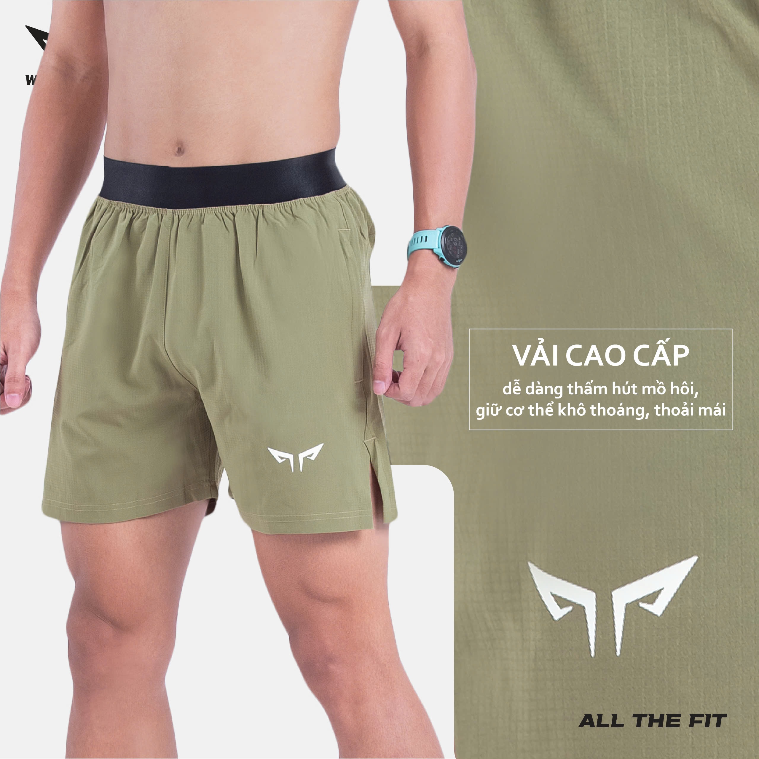 Chất liệu cao cấp thoáng khí Wolf Active Speed Run W130