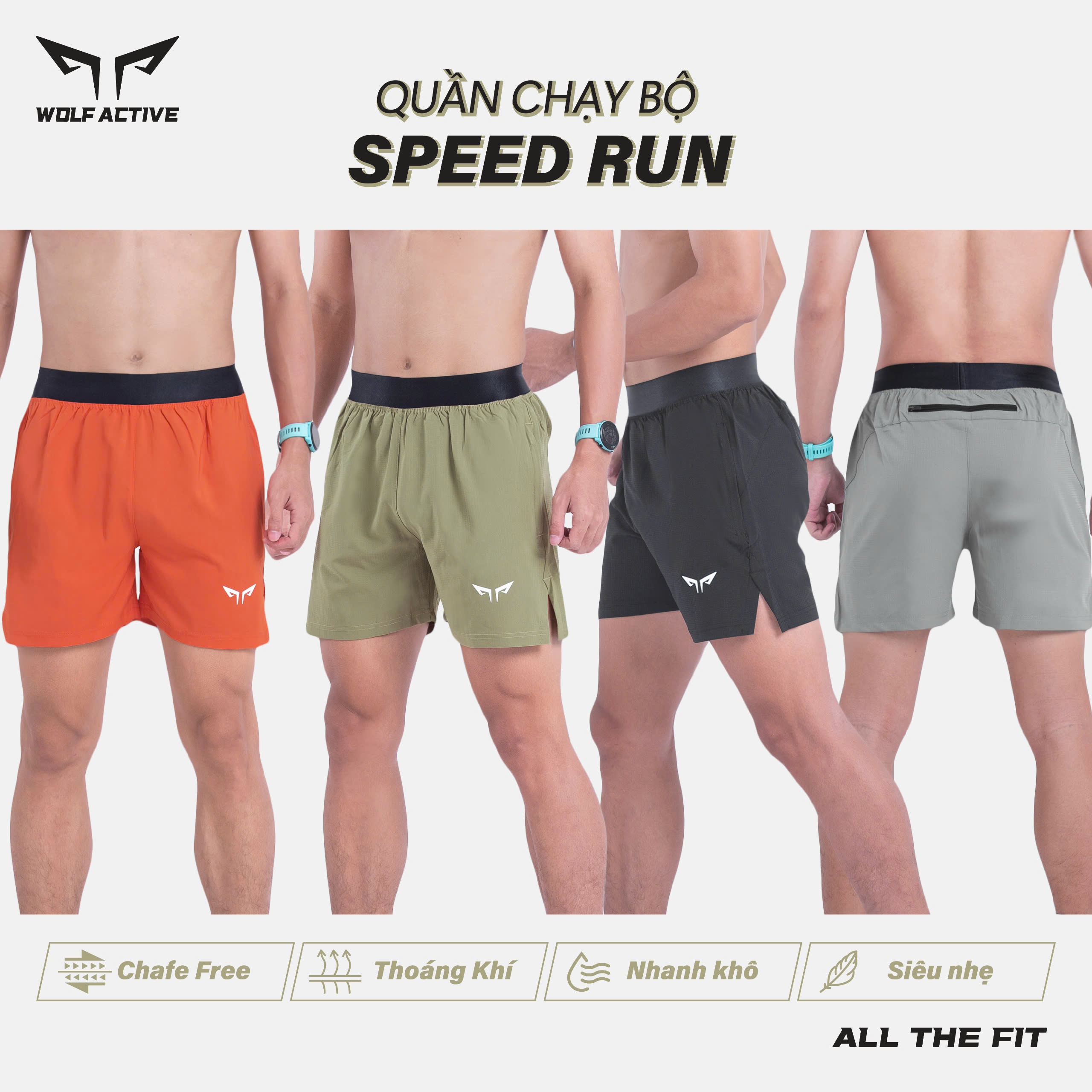 Màu sắc đa dạng Wolf Active Speed Run W130