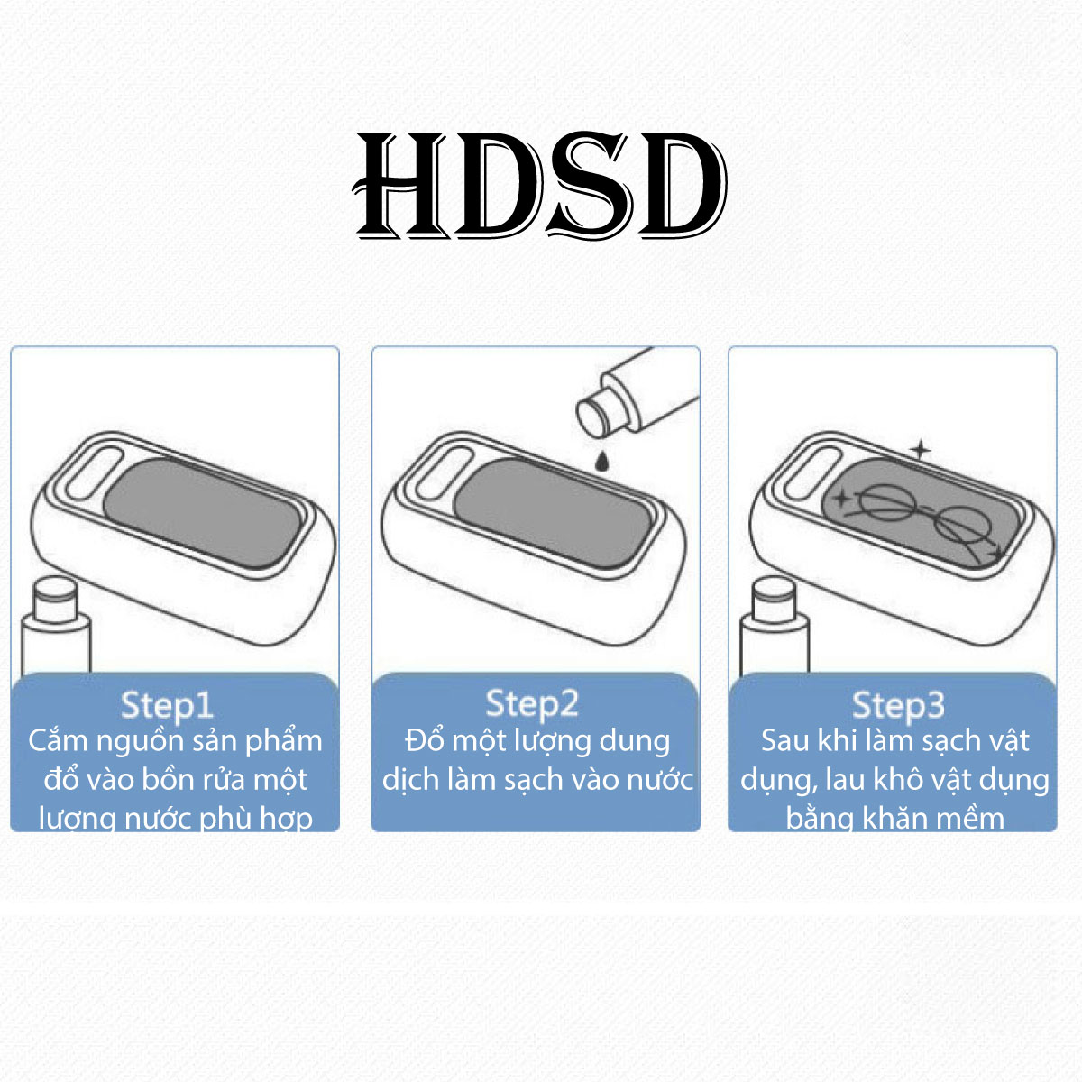 Mô tả Máy rửa mắt kính trang sức cọ trang điểm siêu sạch bằng sóng siêu âm Lescolton thế hệ mới tiện lợi sử dụng ở mọi nơi - 8