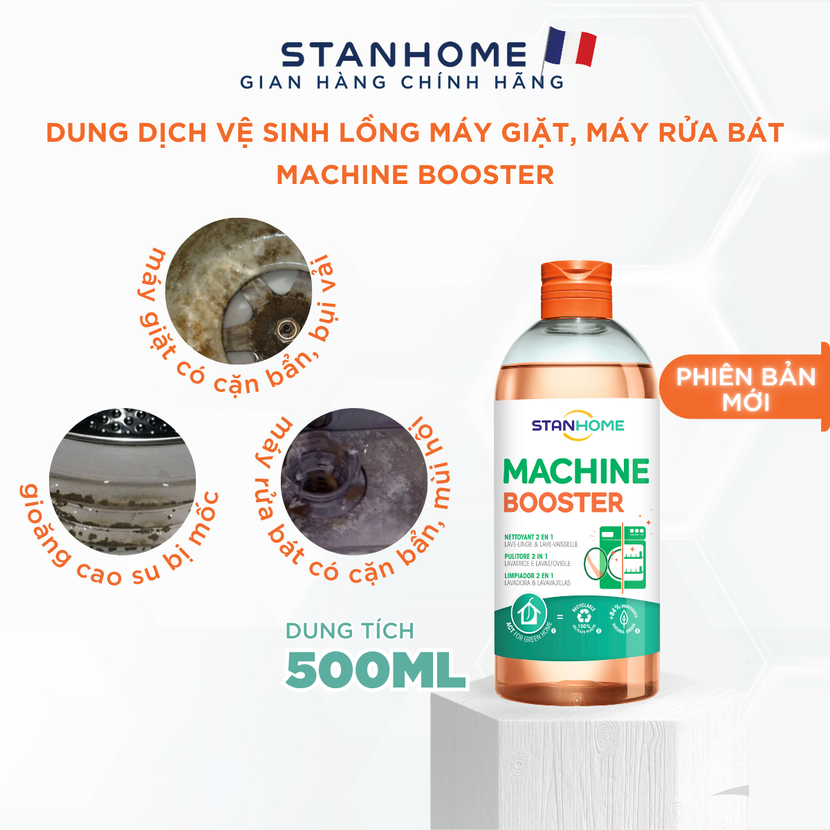 Stanhome Machine Booster cách sử dụng
