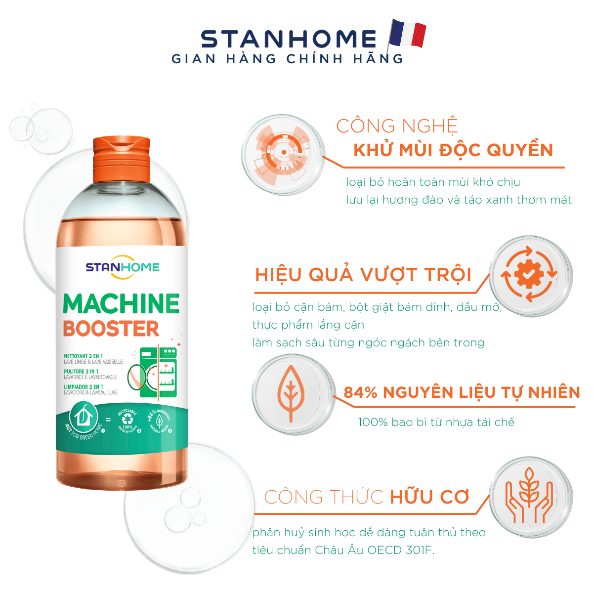 Công dụng Stanhome Machine Booster