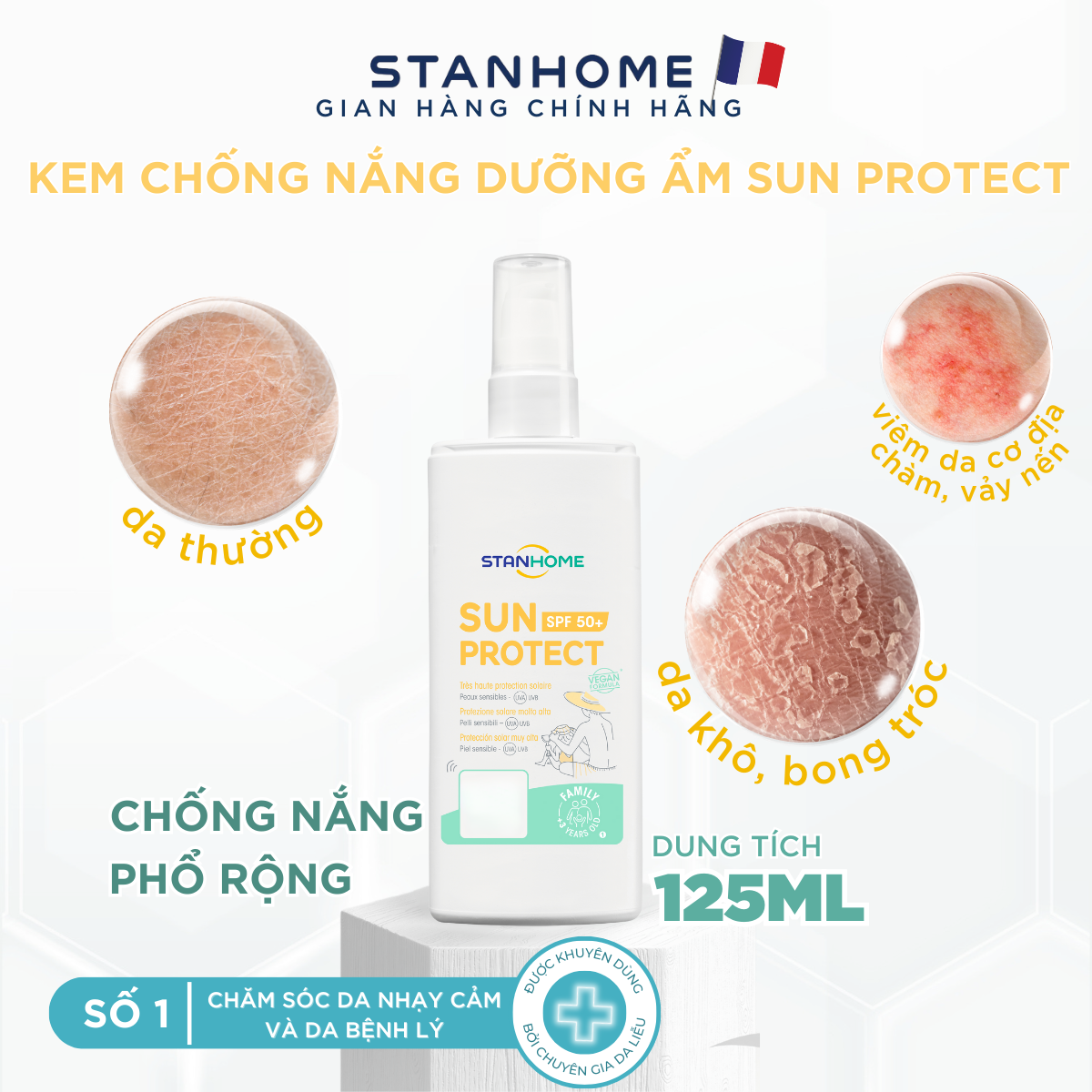 Kem chống nắng STANHOME Sun Protect 50+ - Hình ảnh 3