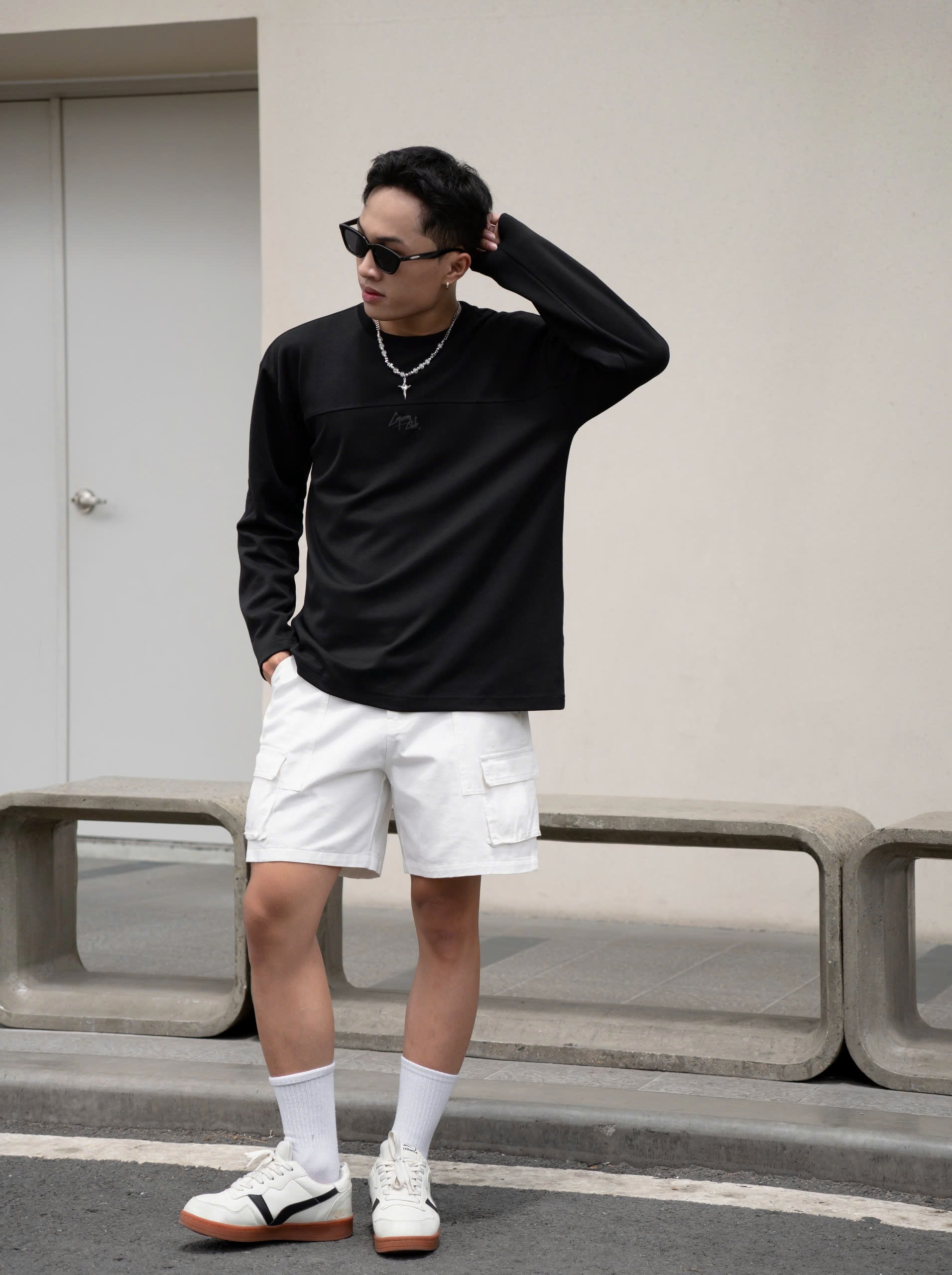 Mô tả Quần short nam kaki TÚI HỘP phom rộng trên gối CAPMAN CLUB, trẻ trung thoải mái - 9