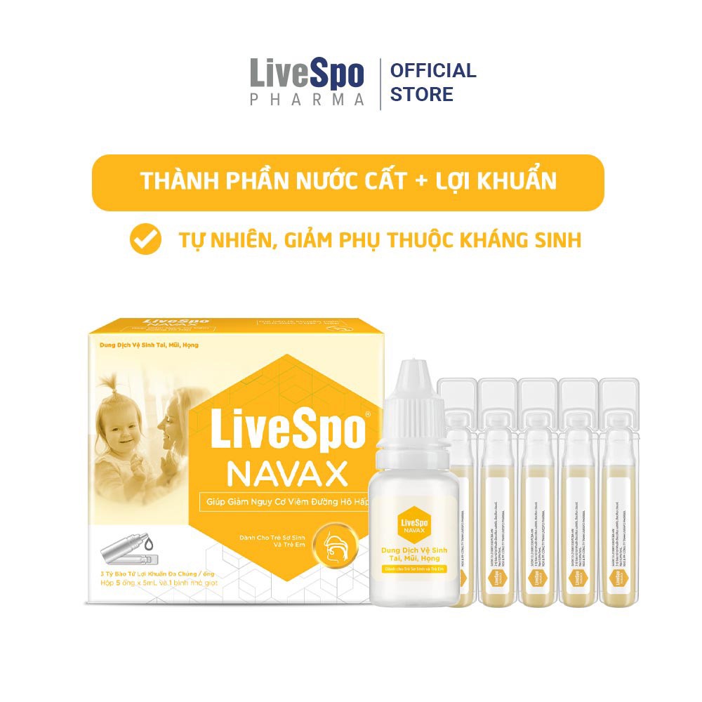 Mô tả Combo 1 Bình xịt Navax 20ml và 2 Navax sơ sinh( 5 ống) giúp giảm viêm mũi, nghẹt mũi, sổ mũi - 3