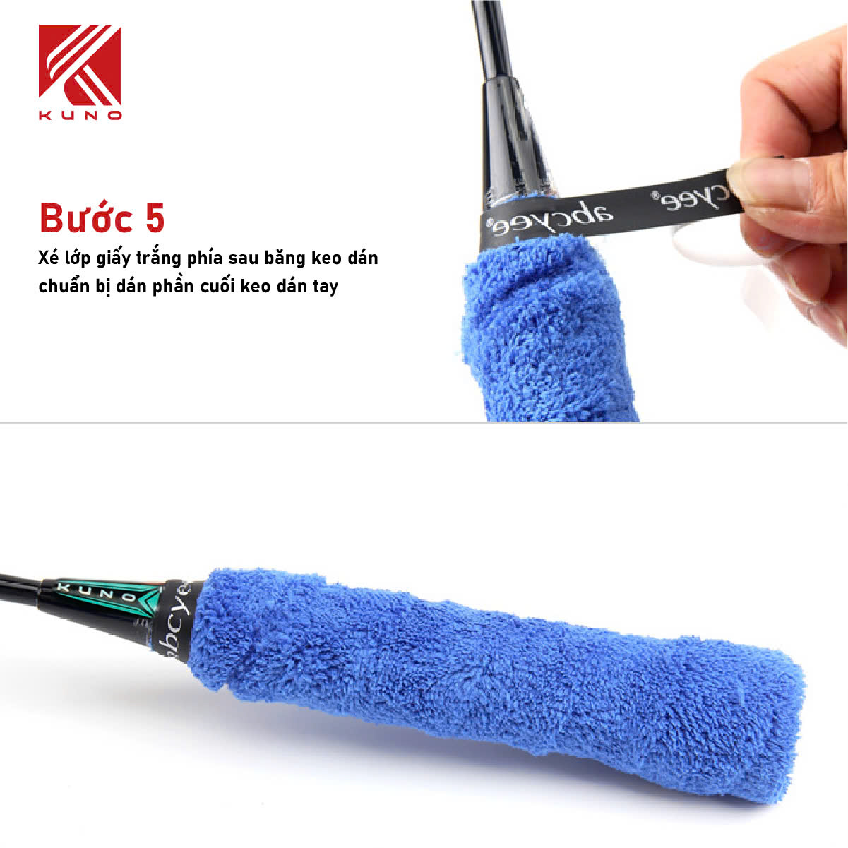 Mô tả Quấn Cấn Vải Siêu Bền, Bám Tay, Thấm Hút Mồ Hôi Cao Cấp, Cuộn 10m - 4