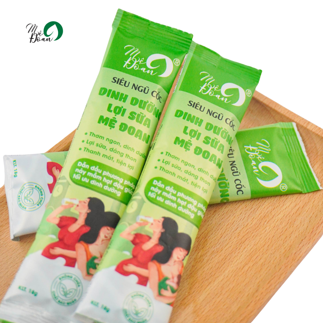 Mô tả - Gói ngũ cốc lợi sữa tiện lợi Mệ Đoan cung cấp dinh dưỡng cho mẹ 18g - 1
