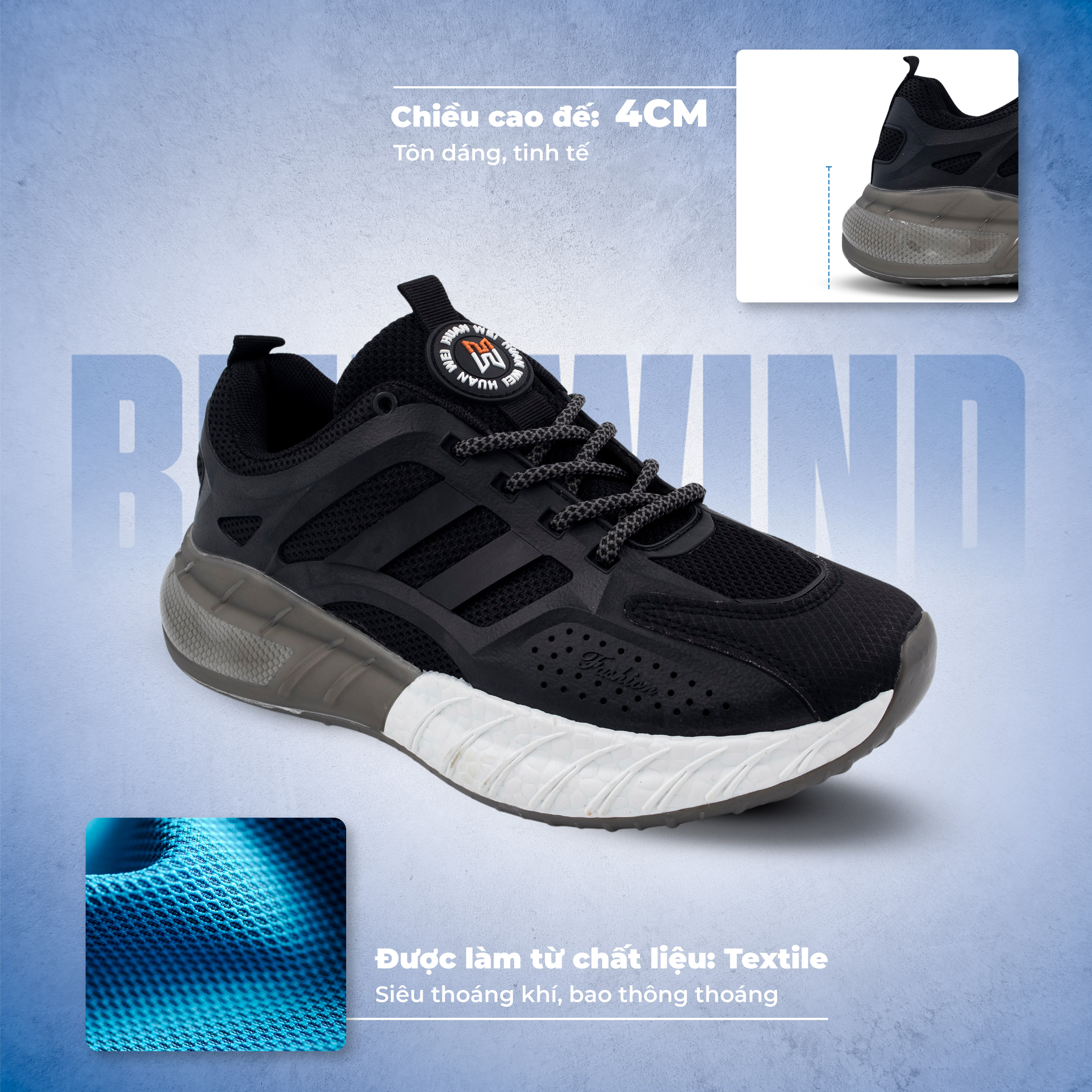Chất liệu giày BLUEWIND 68372