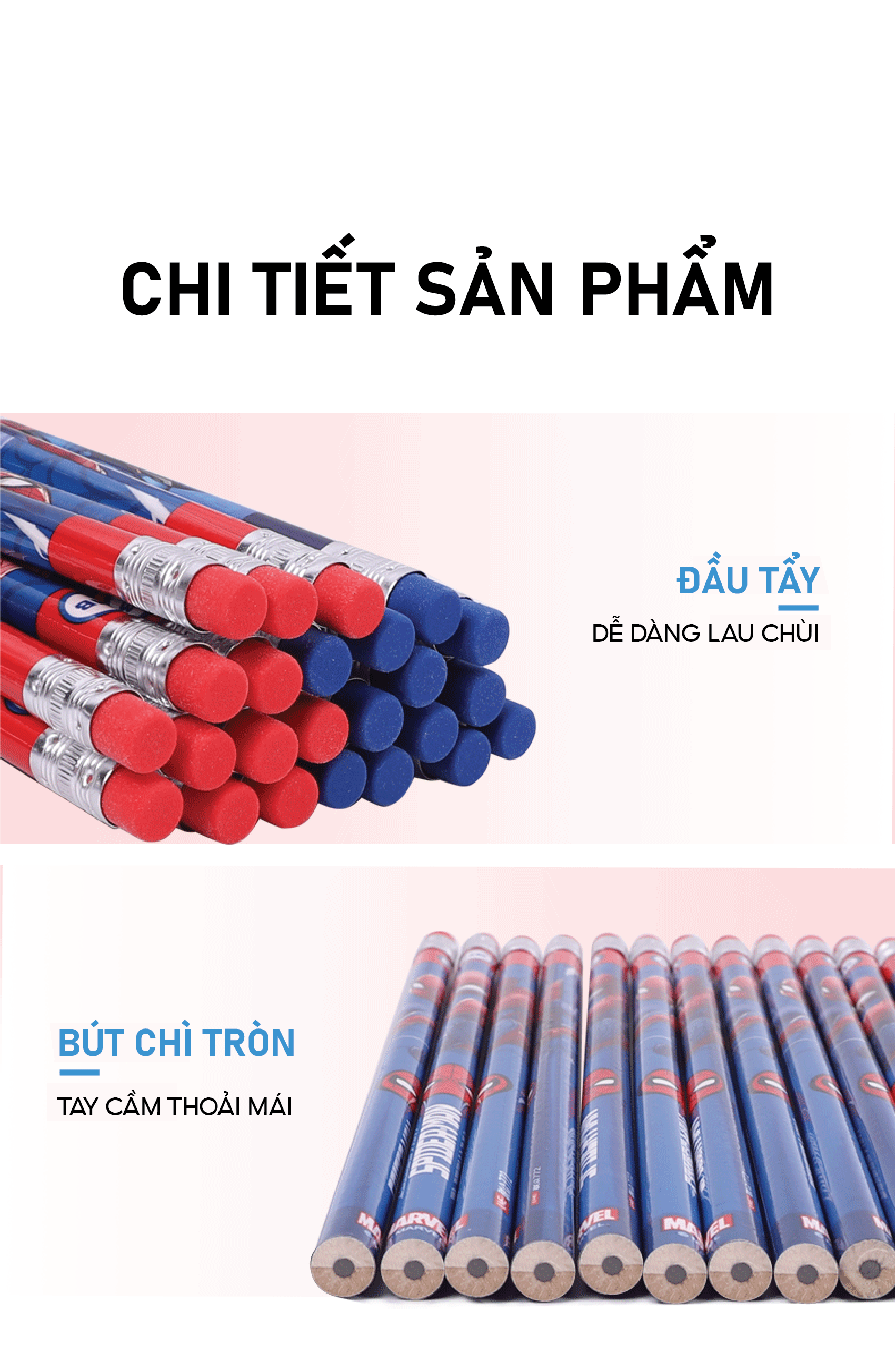 Mô tả Bút chì cho bé 1989KIDS hộp combo 12 chiếc HB dành cho học sinh tiểu học,bút chì tập viết cho trẻ em,viết chì cho bé - 4