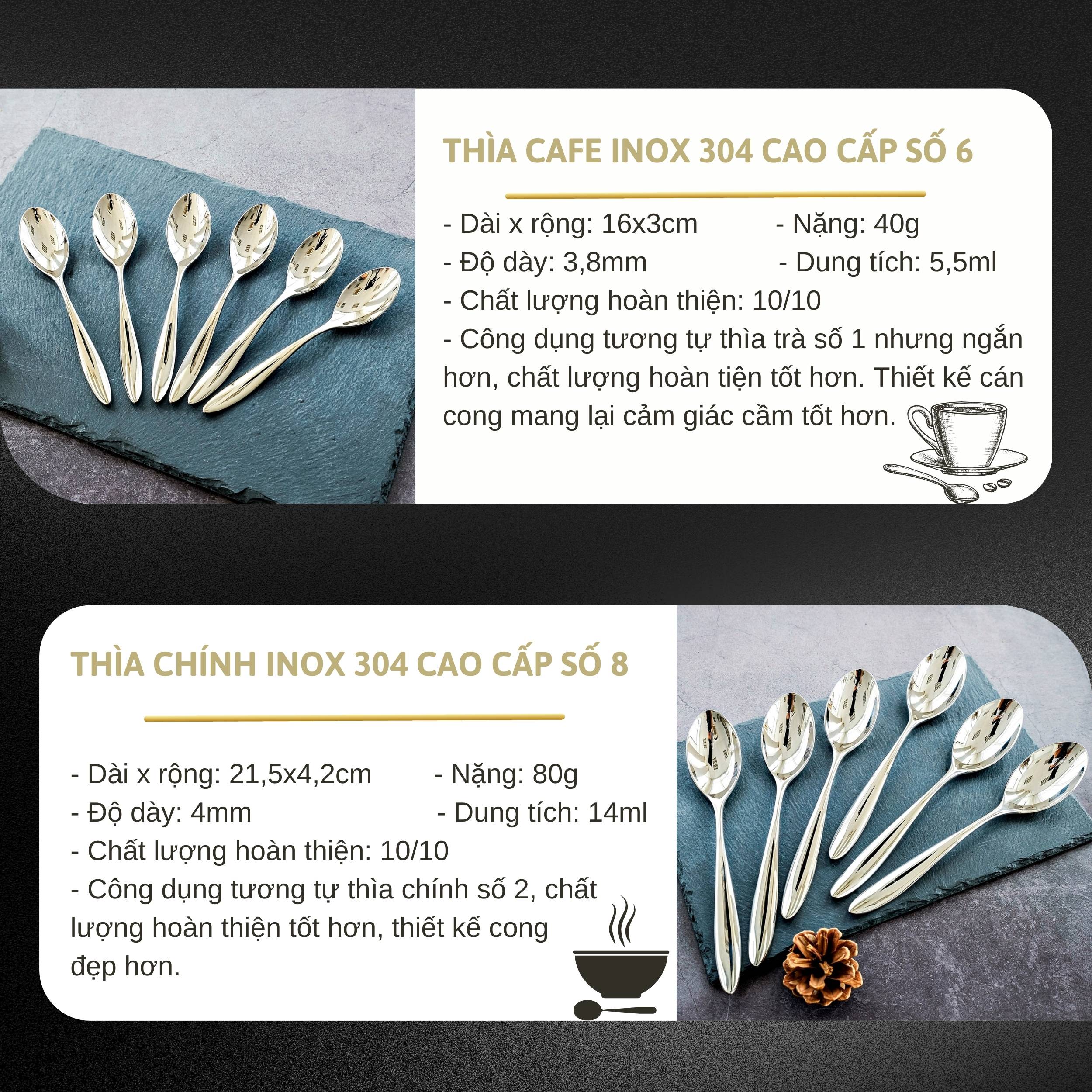 Mô tả Thìa muỗng inox 304 DandiHome cao cấp, sang trọng (1 chiếc) - 4