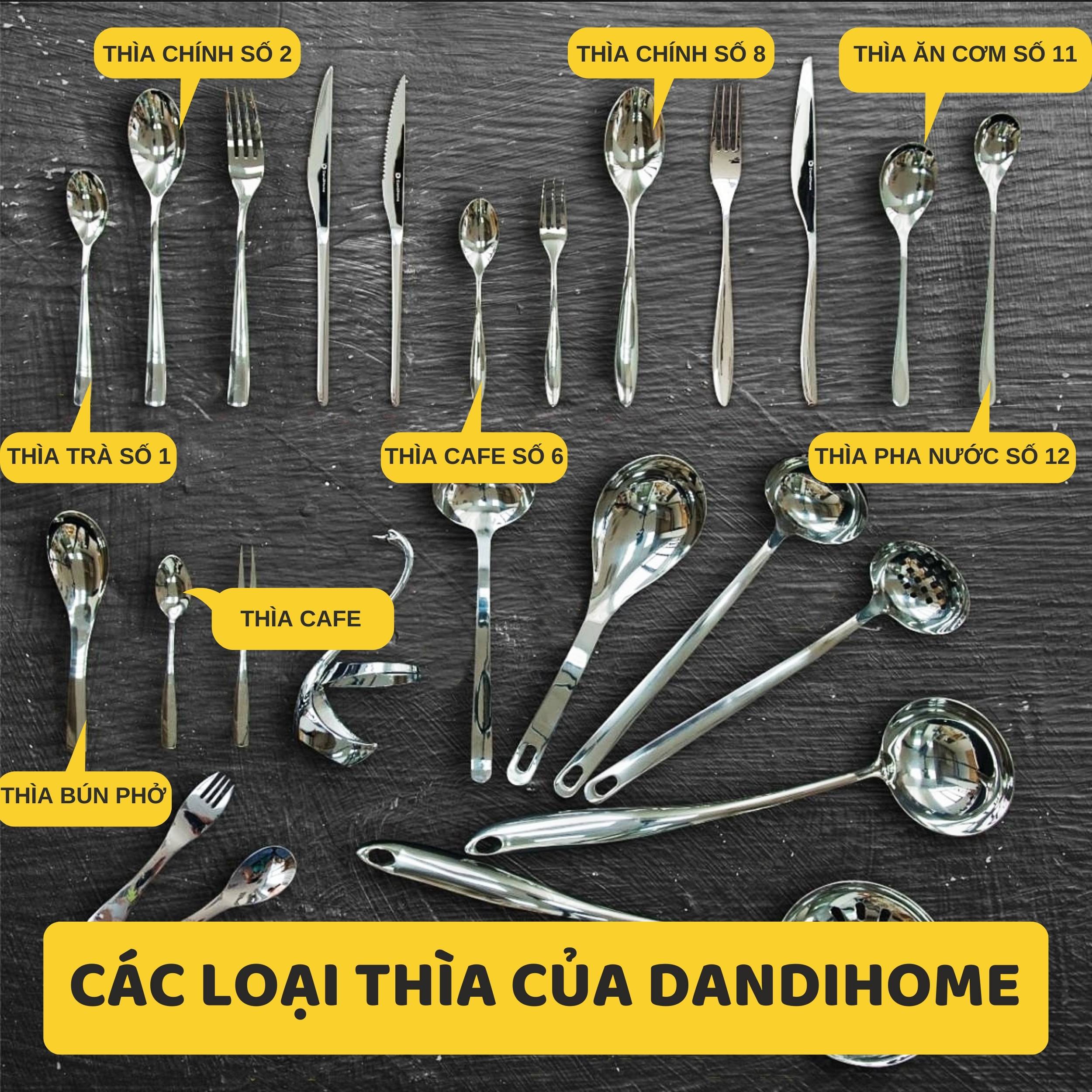 Mô tả Thìa muỗng inox 304 DandiHome cao cấp, sang trọng (1 chiếc) - 8