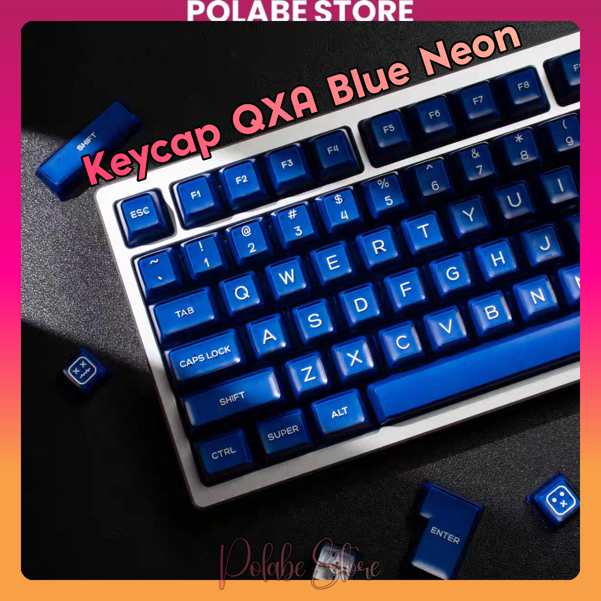 Keycap SA God Speed QXA Blue Neon Bamboo profile bàn phím cơ Polabe ...