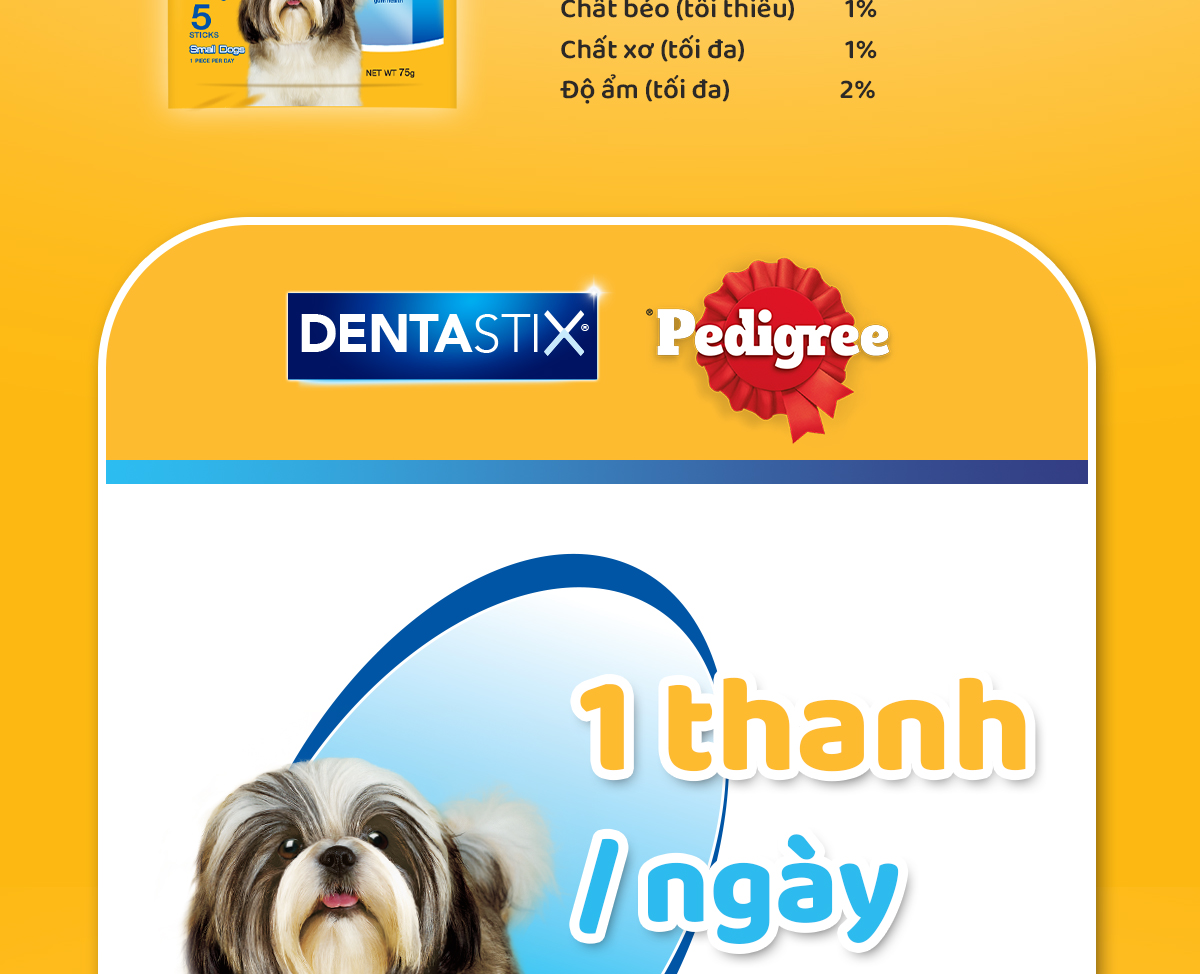 Mô tả Bộ 3 bánh xương chó nhỏ Pedigree Dentastix 75g - 5