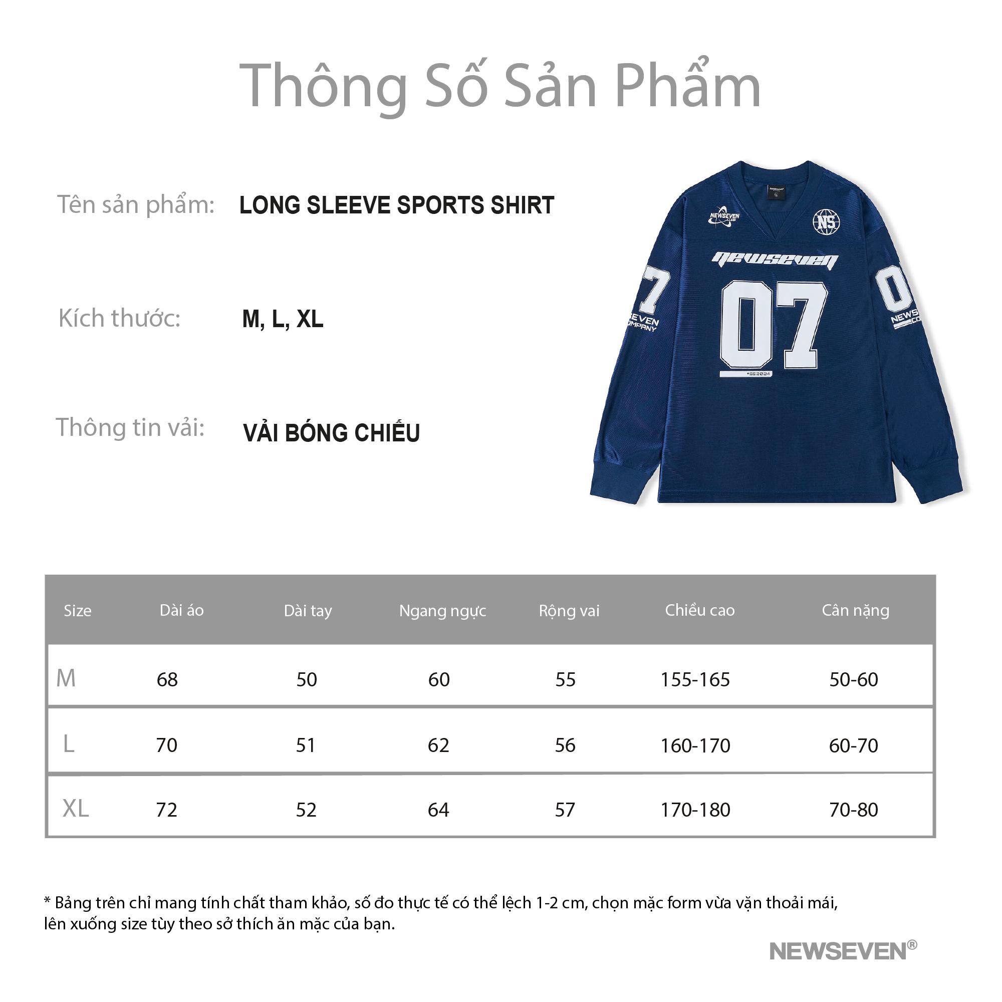 Mô tả Áo thun dài tay NEWSEVEN Long Sleeve Sports Shirt ADT.369 - 1