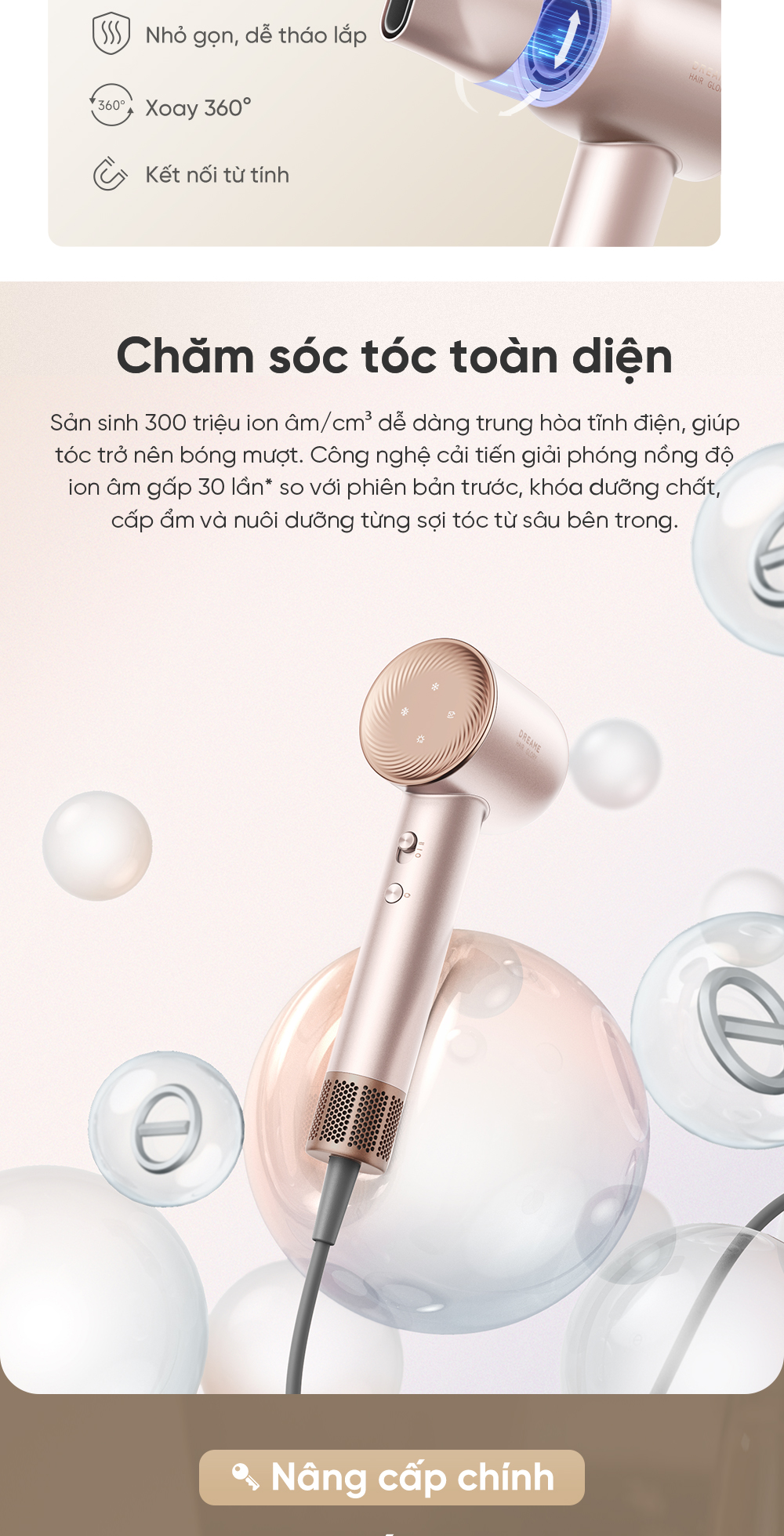 Đầu sấy tinh chất Dreame Hair Glory Pro