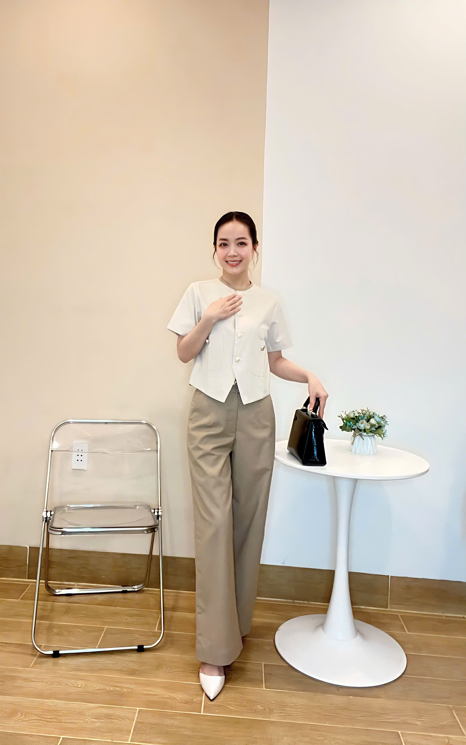 Quần dài ống suông linen cao cấp 𝗛𝗮𝗿𝗮 𝗧𝗿𝗼𝘂𝘀𝗲𝗿 l TEEMIN | Shopee Việt Nam
