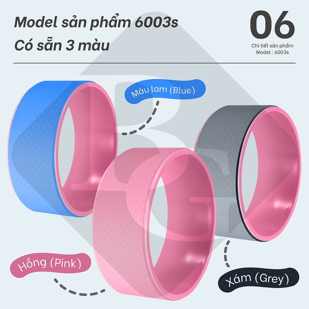 Mô tả BG Vòng Tập Yoga, Vòng Yoga Nhựa ABS 30X12CM Tập Lưng Cao Cấp- Yoga Wheel - 9