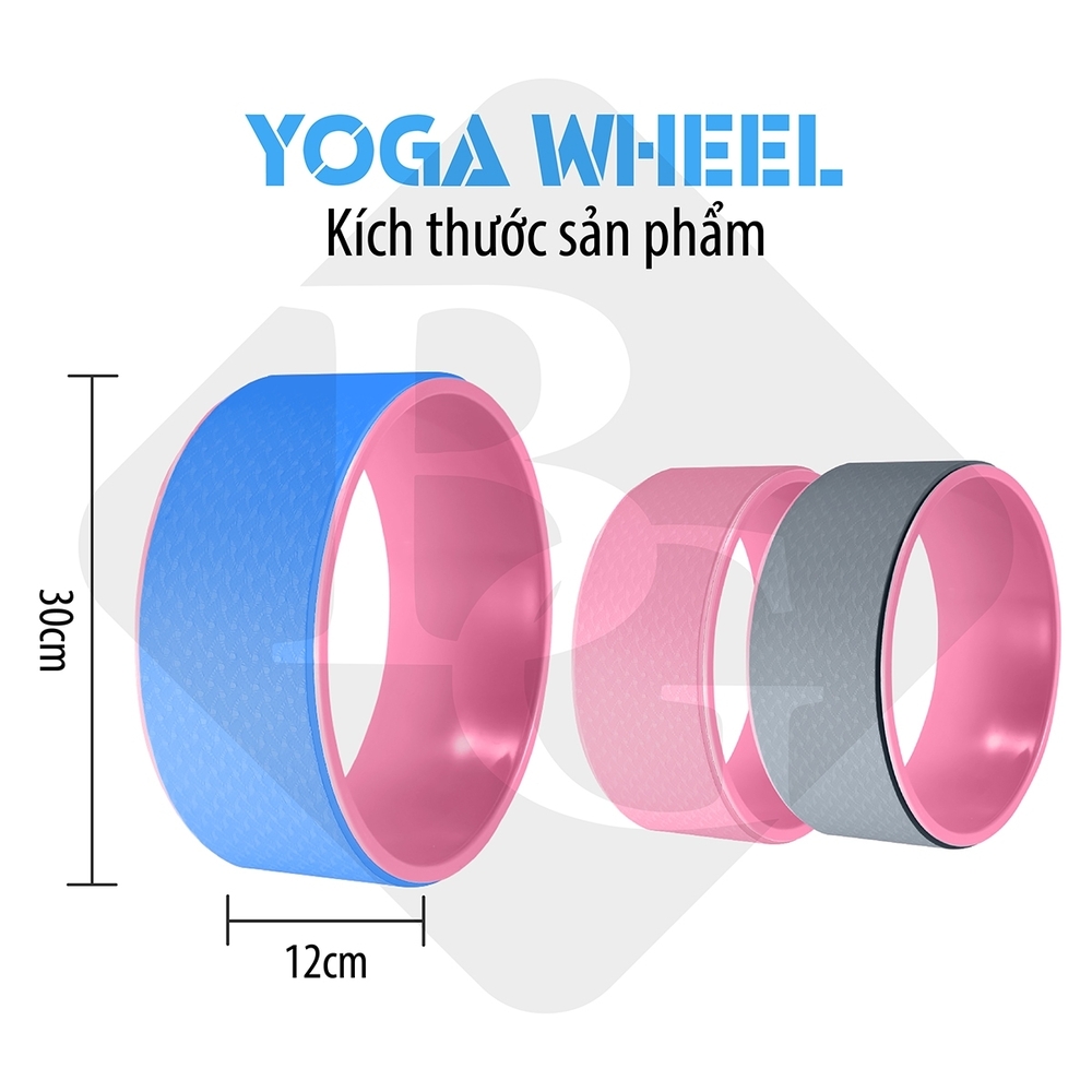 Mô tả BG-Vòng Tập Yoga, Vòng Yoga Pilates Nhựa ABS Tập Lưng Cao Cấp Chính Hãng Yoga Wheel - 1