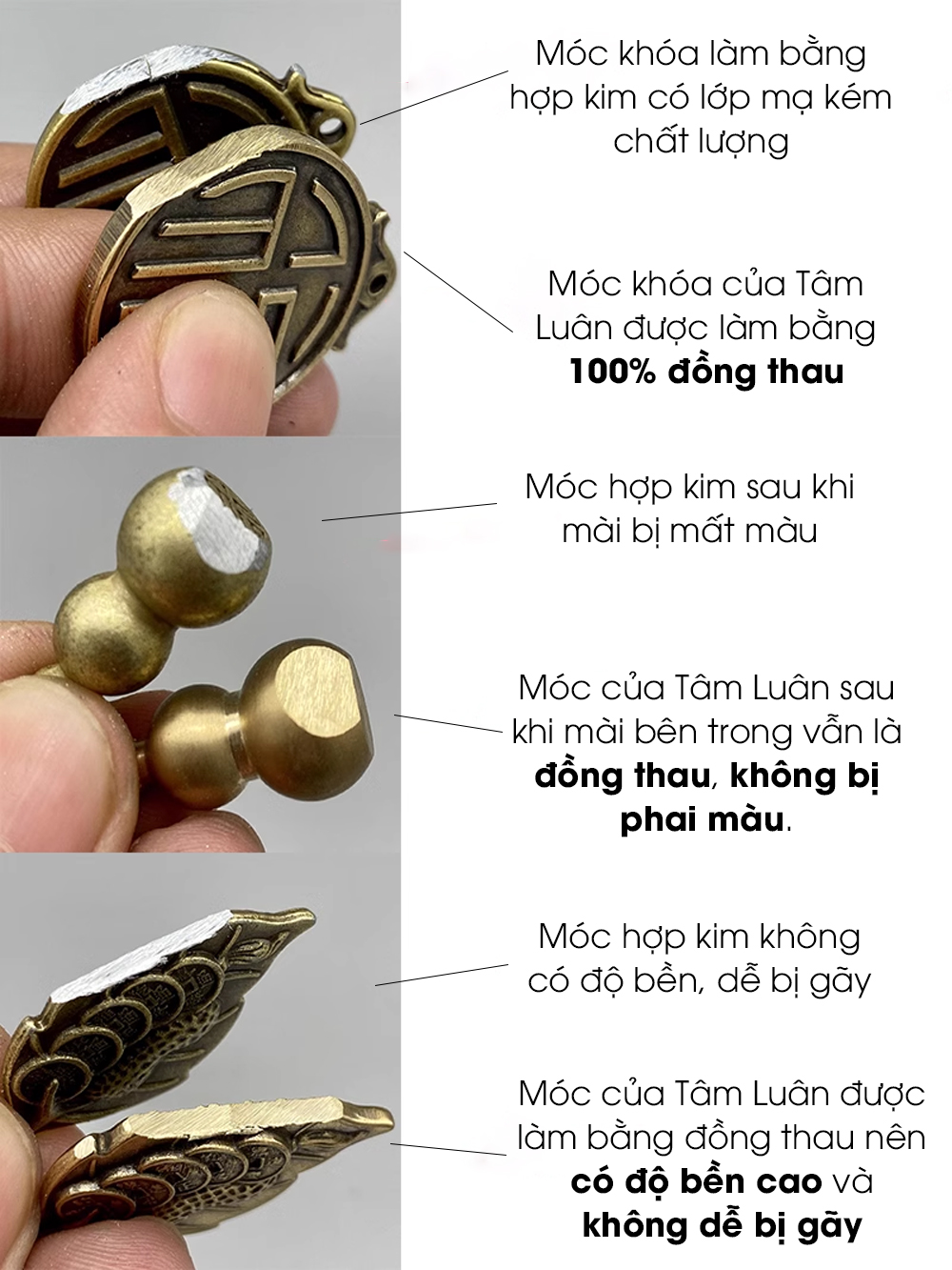 Mô tả Móc khóa 12 con giáp, đồng thau, hồ lô, đồng xu, móc chìa khóa ô tô, xe máy - Tâm Luân phụ kiện ô tô - 1