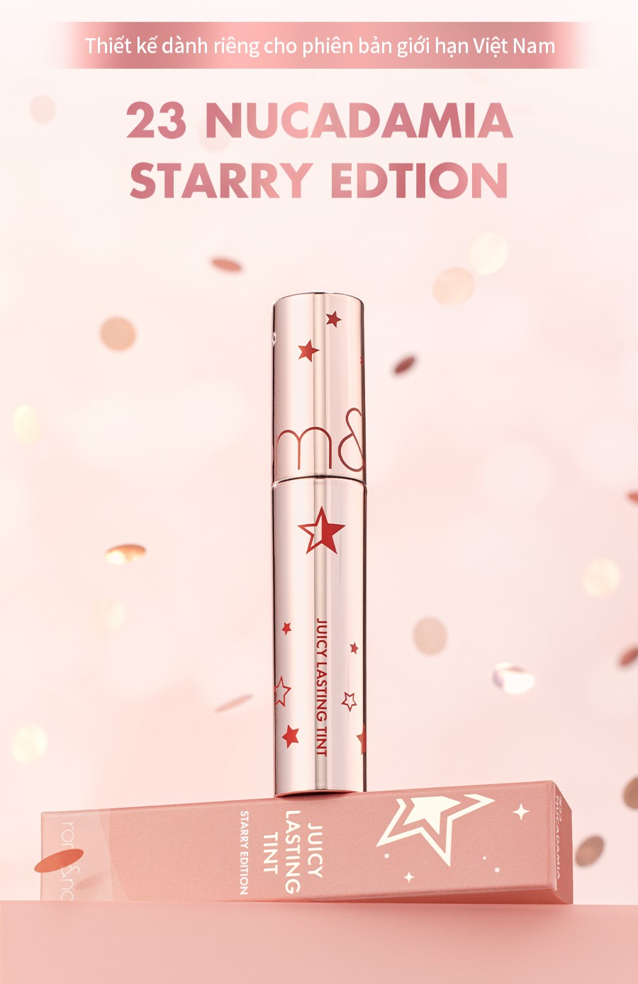 Mô tả [Starry Edition #23 Nucadamia] Son Tint lì Romand Juicy Lasting Tint #23 Nucadamia 5.5g - 2