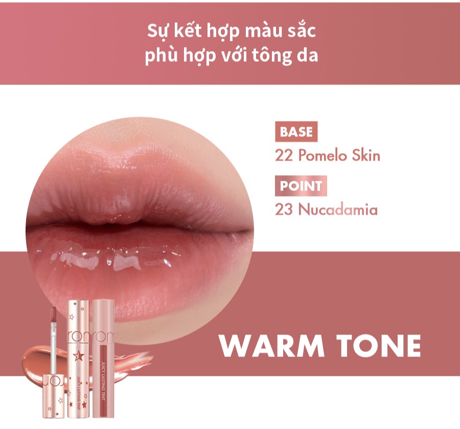Mô tả [Starry Edition #23 Nucadamia] Son Tint lì Romand Juicy Lasting Tint #23 Nucadamia 5.5g - 6