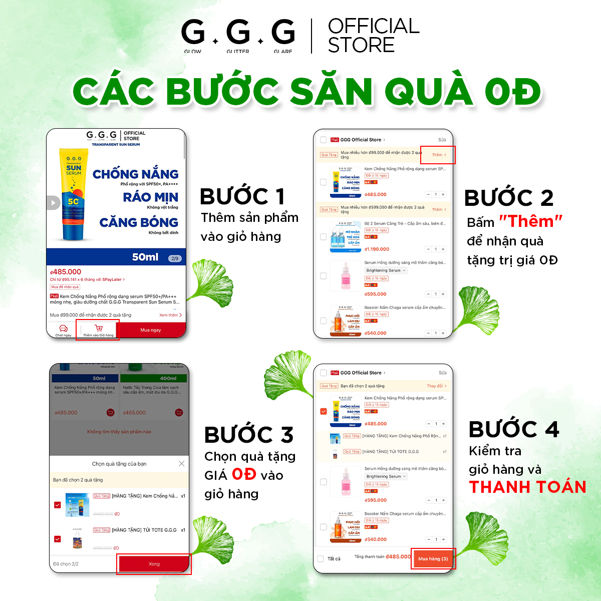 Mô tả COMBO Sạch sâu, Ẩm mịn, Không khô da từ Rau Má - G.G.G Nước Tẩy Trang Cica 400ml & Sửa Rửa Mặt Cica 125gr - 1