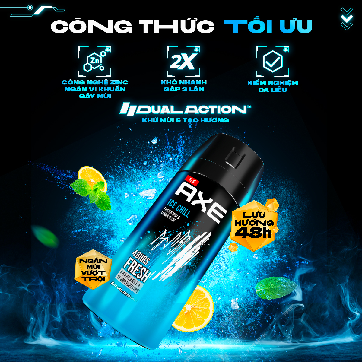 Xịt nước hoa AXE Black