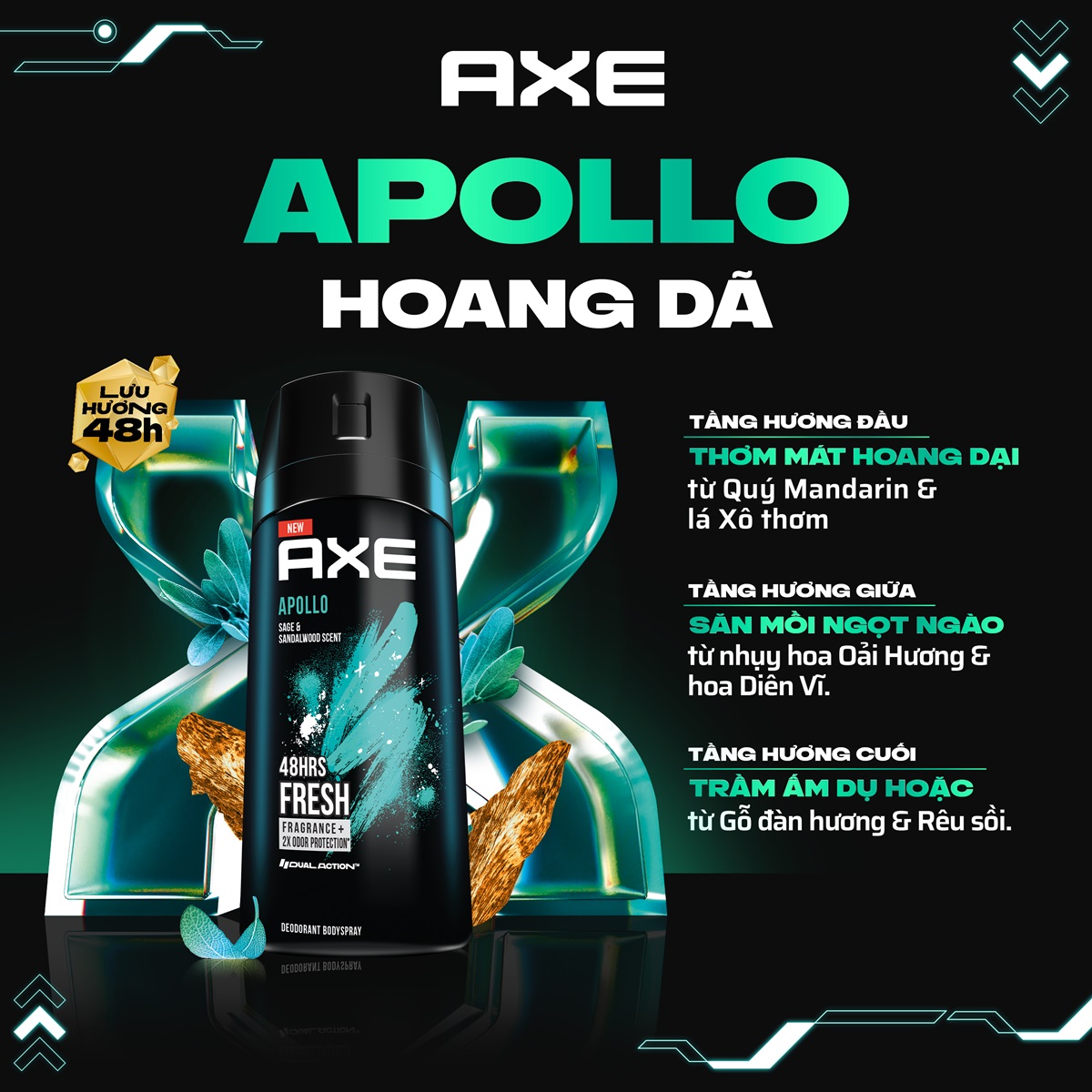 Xịt nước hoa AXE Apollo