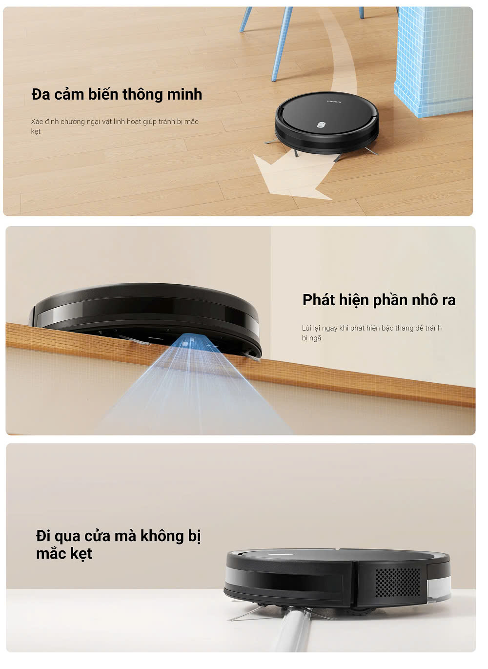Robot Xiaomi Vacuum E5 dock sạc