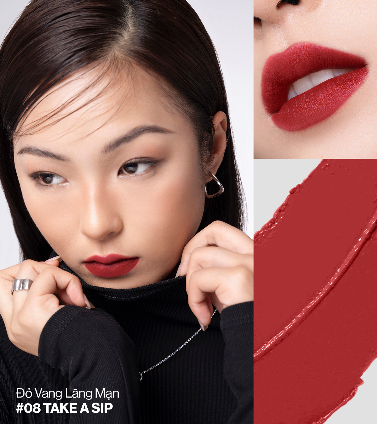 Mô tả Son kem lì Glamrr Q Long Wear Lip Cream Full Size (5g) - 5