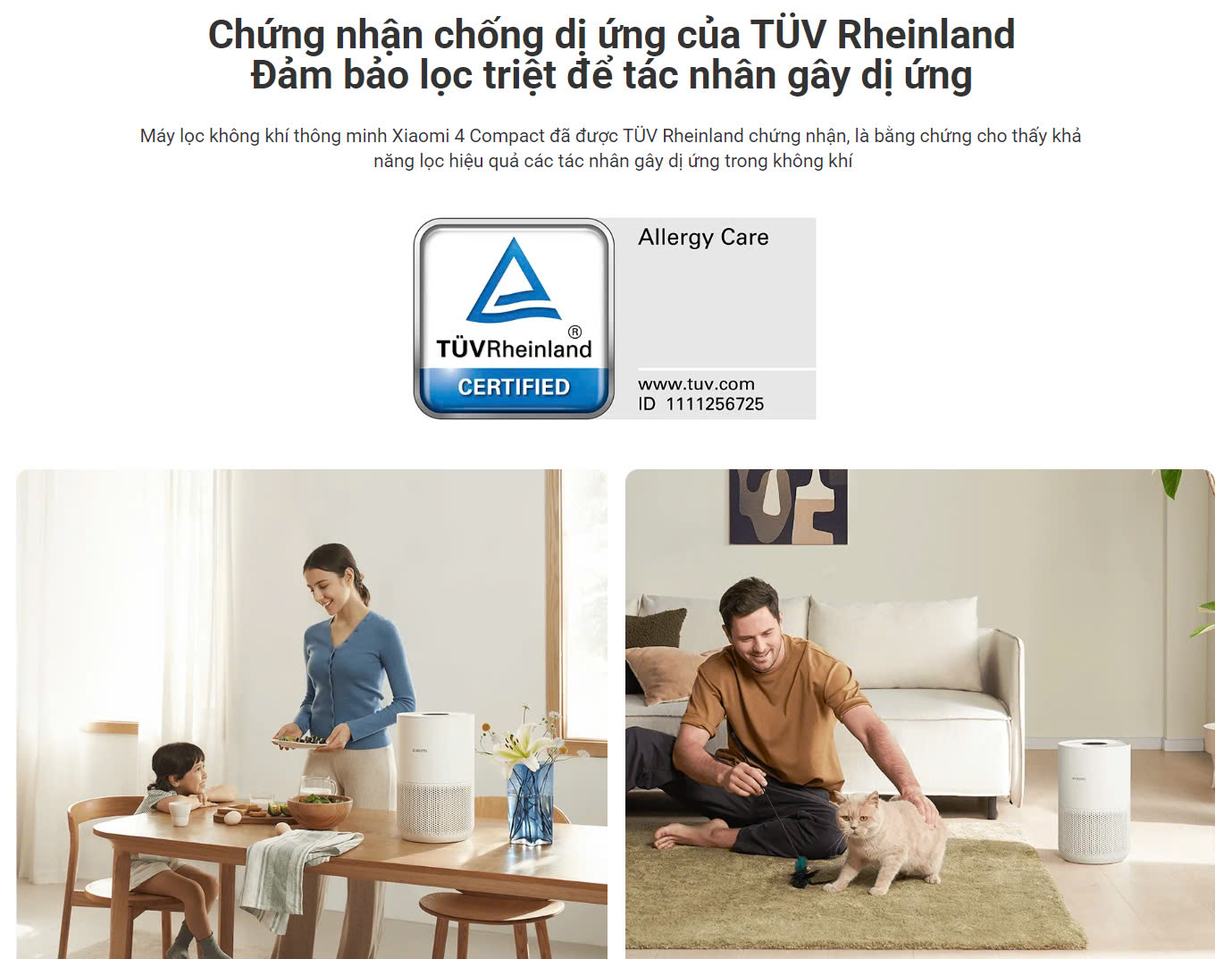 Máy lọc không khí Xiaomi Smart Air Purifier 4 Compact - Hình ảnh 3