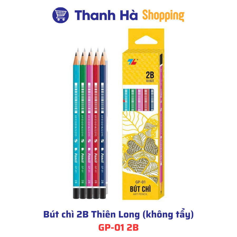 Mô tả Bút chì 2B, HB có tẩy, không tẩy, chì kim Thiên Long, Deli, Baoke - 2