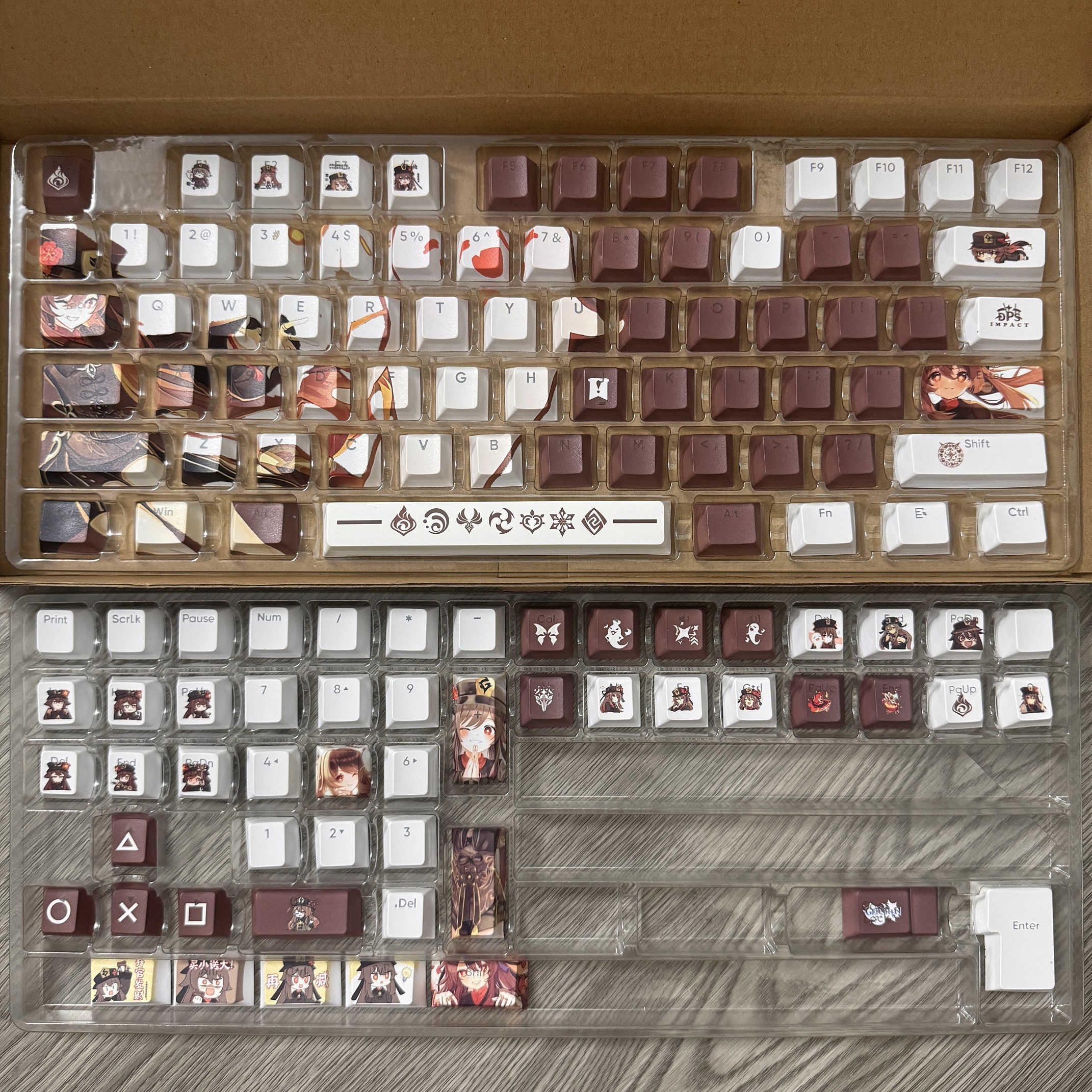Keycap Raiden Shogun PBT loại dày 136 phím cơ genshin impact in dyesub ...
