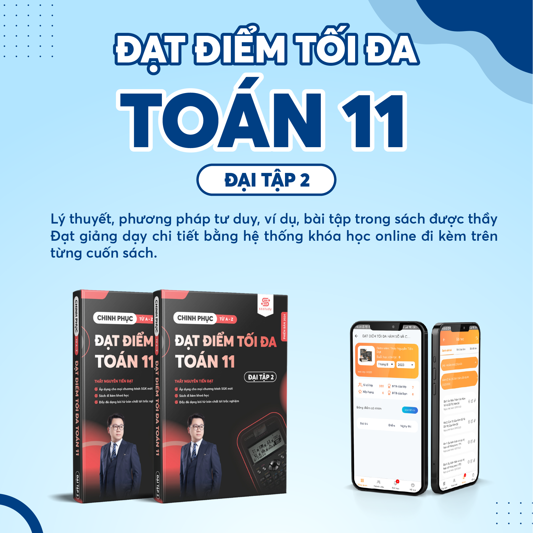 Mô tả 2K8: Sách Chinh Phục Từ A Đến Z Đạt Điểm Tối Đa Toán 11 Đại Tập 2 biên soạn bởi thầy Nguyễn Tiến Đạt - 1