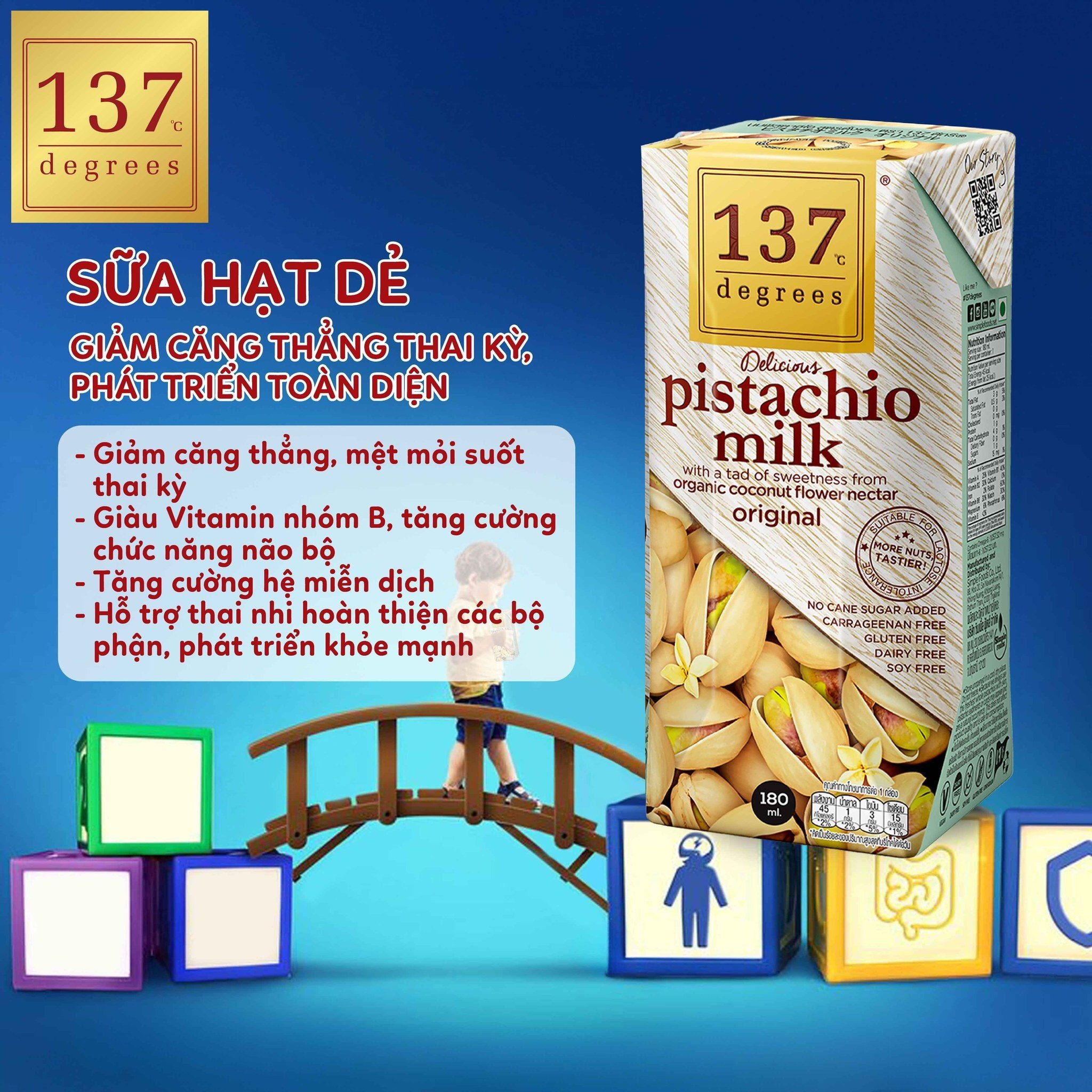 Mô tả Sữa Hạt Dẻ Cười Nguyên Chất 137 DEGREES Ngọt Tự Nhiên Từ Mật Hoa Dừa (Không Đường) - 8