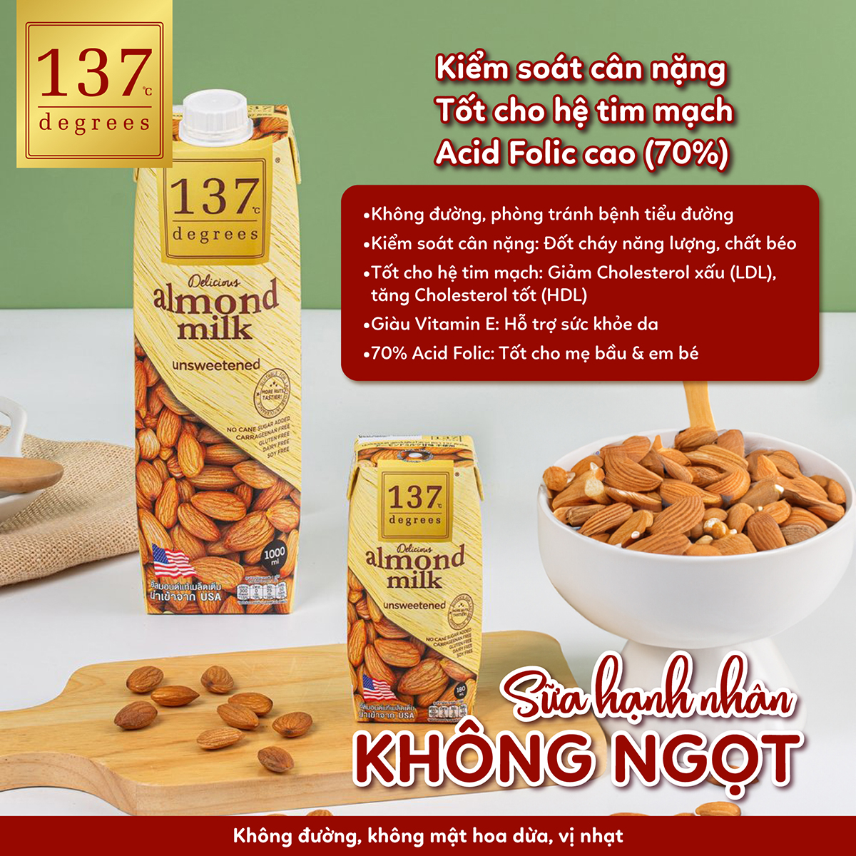 Sữa Hạt 137 Degrees các vị