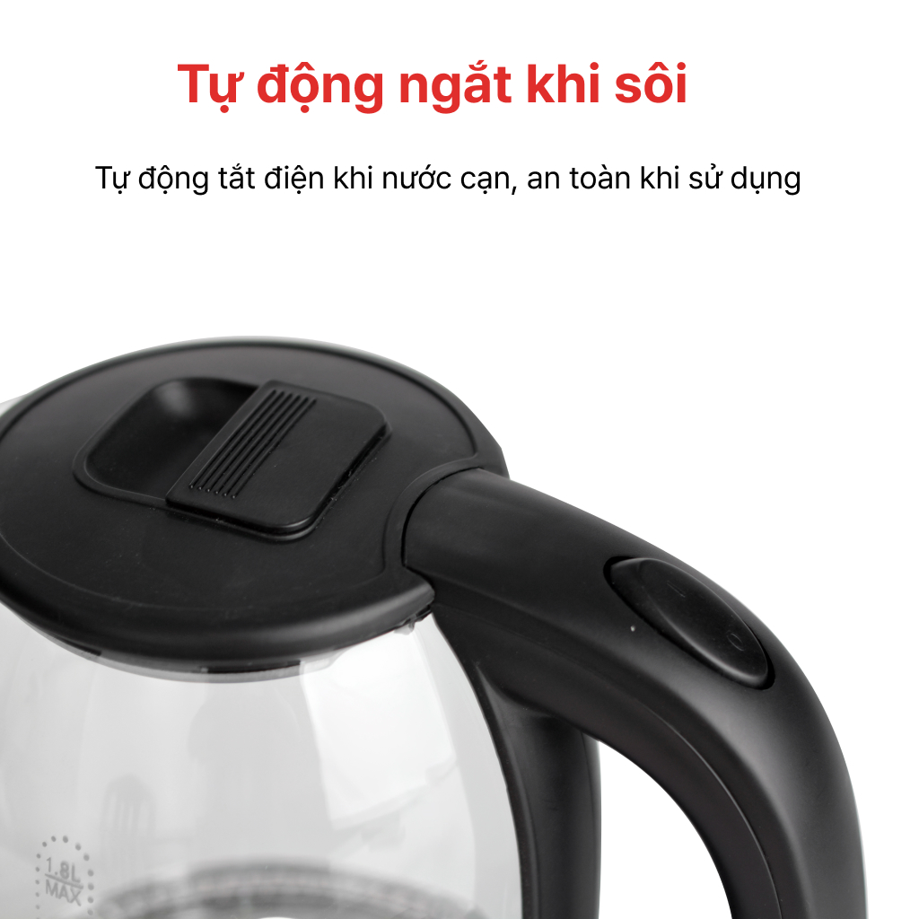 Mô tả ẤM SIÊU TỐC THỦY TINH 1.8L HAPPYCOOK, HEK-183G - 6