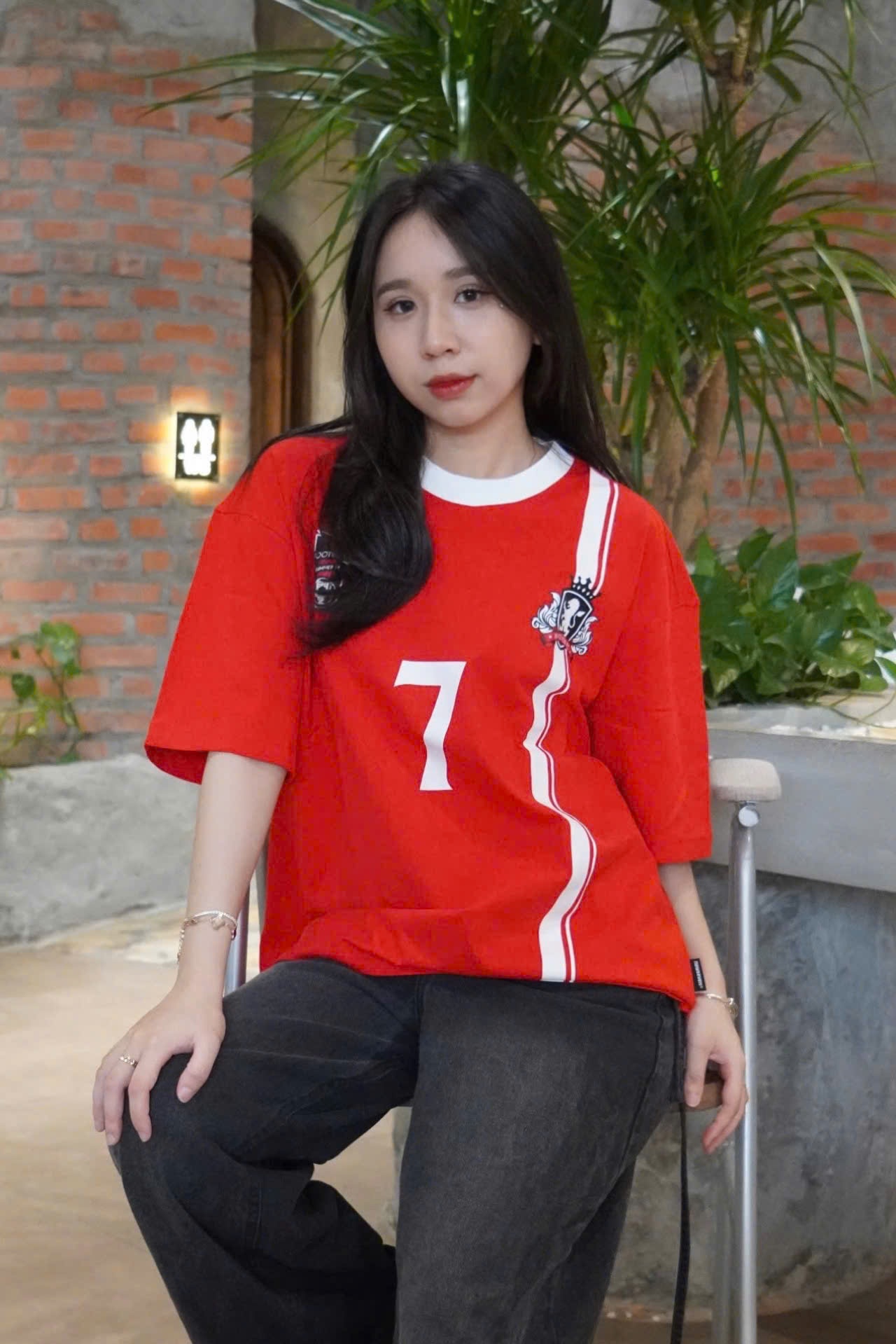 Mô tả Áo Thun Nam Nữ NEWSEVEN Line Football T-Shirt AT.367 - 2