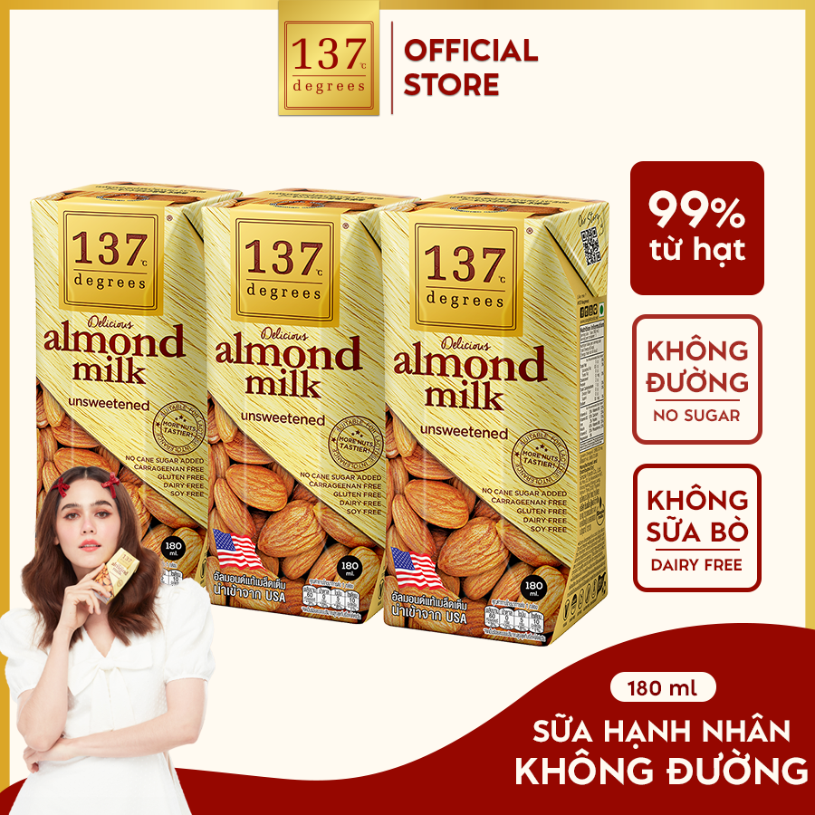 Sữa Hạt Hạnh Nhân 137 Degrees Không Đường
