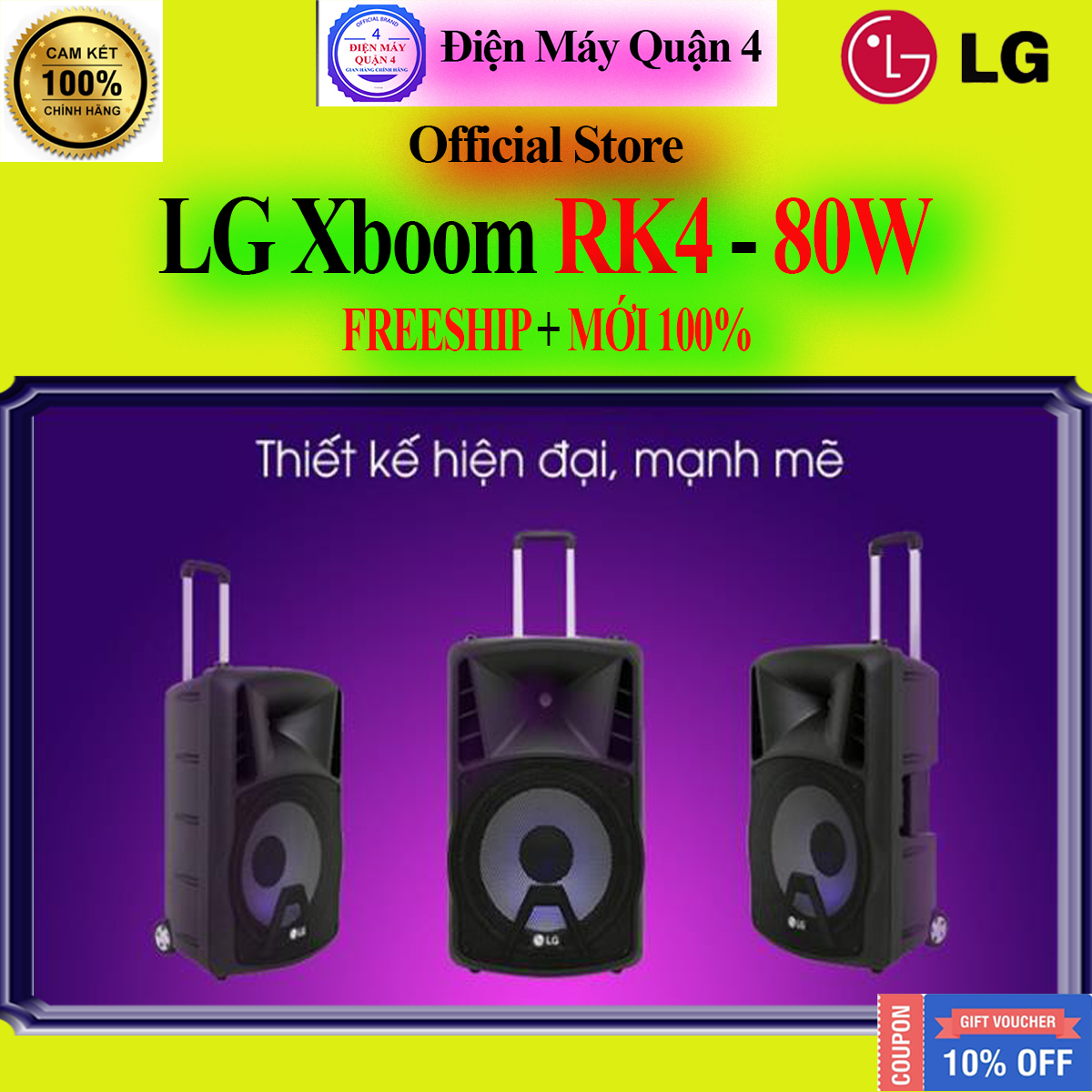 9. Giá bán và nơi mua loa kéo karaoke LG RK4 80W