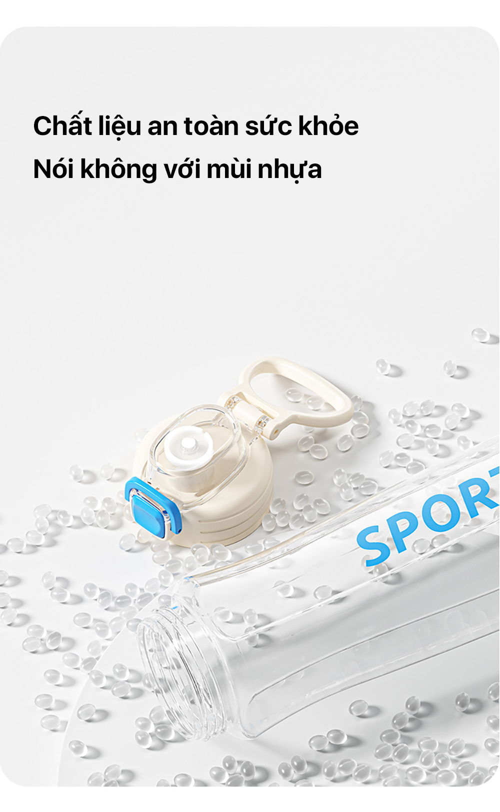 Mô tả Dung tích lớn cùng bình nước thể thao phong cách mới - 4