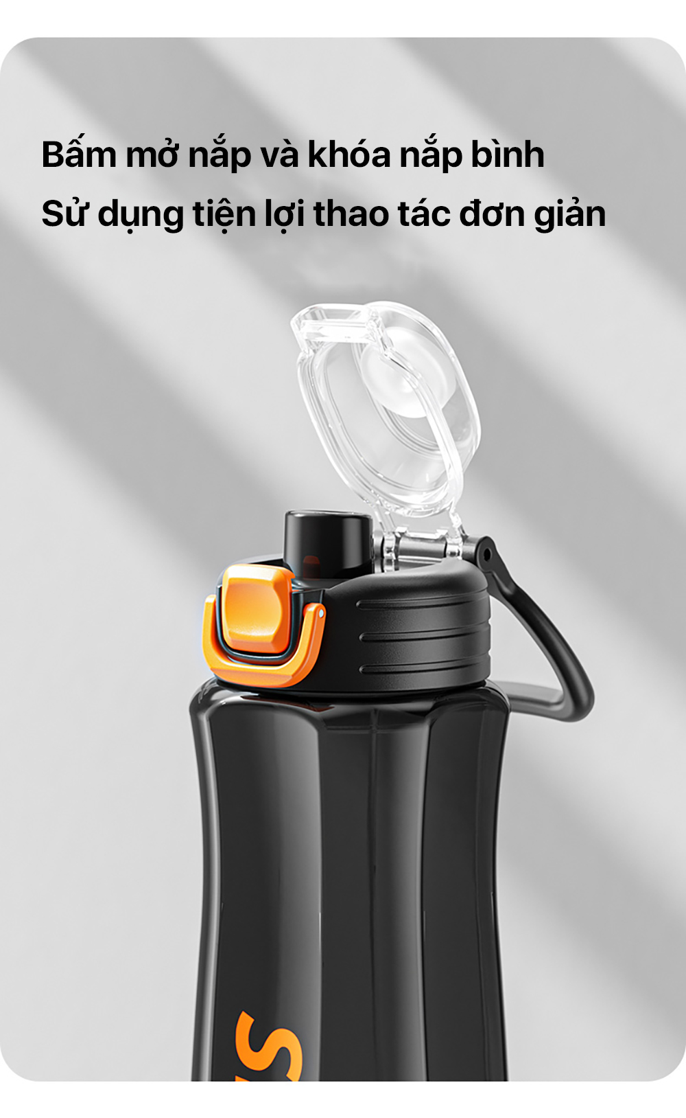 Mô tả Dung tích lớn cùng bình nước thể thao phong cách mới - 8