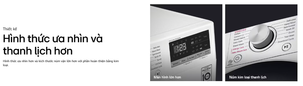 Mô tả Máy giặt lồng ngang Inverter hơi nước 9kg màu trắng FB1209S6W1 - Miễn phí lắp đặt - 6