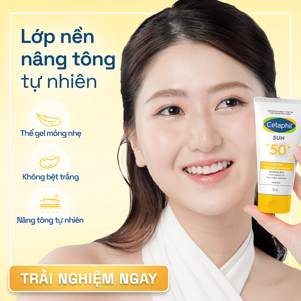 Mô tả Gel chống nắng vật lý dưỡng ẩm 2in1 dịu lành cho da thiên khô nhạy cảm Cetaphil Sun SPF 50+ Light Gel 50ML - 5