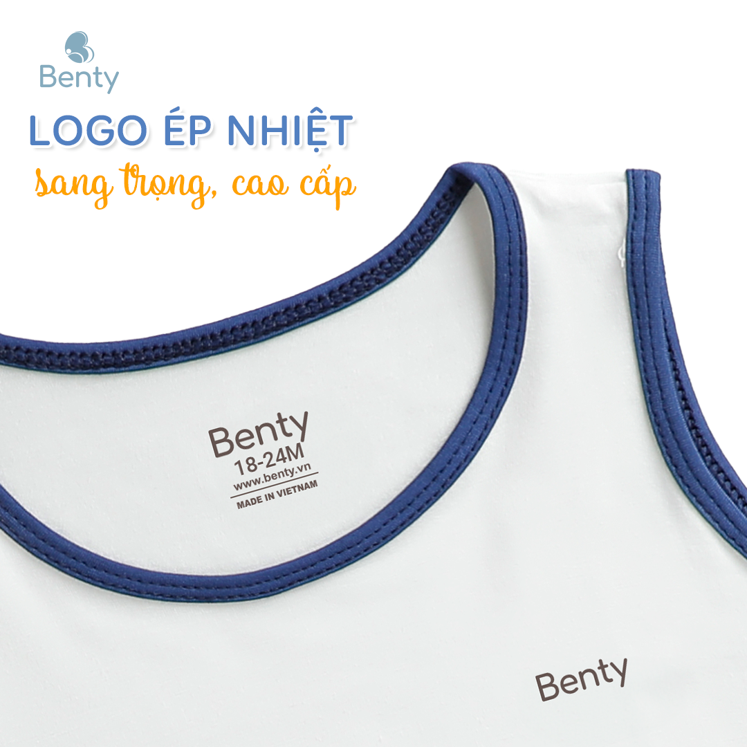 Mô tả Bộ ba lỗ BENTY phối viền in khủng long BT099, đồ bộ cao cấp cotton mặc ngủ điều hòa, đi chơi cho bé - 4