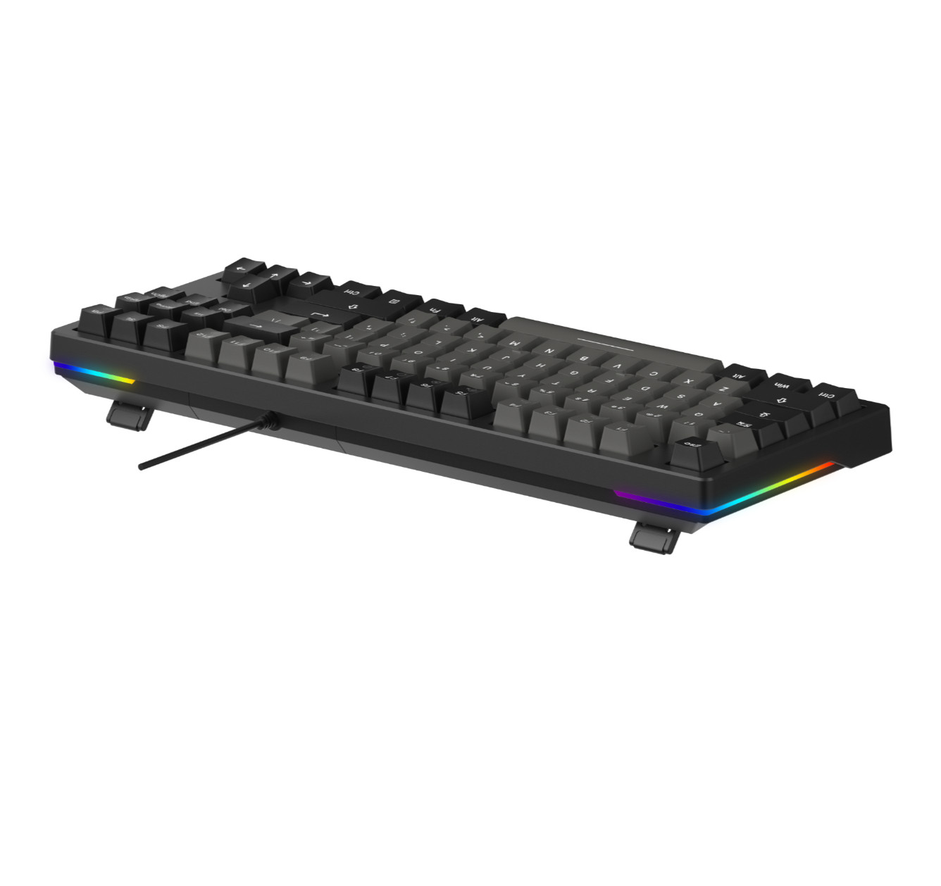 Mô tả Bàn phím cơ DAREU EK87 V2 Gray Black (2 sides RGB strip, Multi-Led, PBT Double Shot OEM profile) - 5