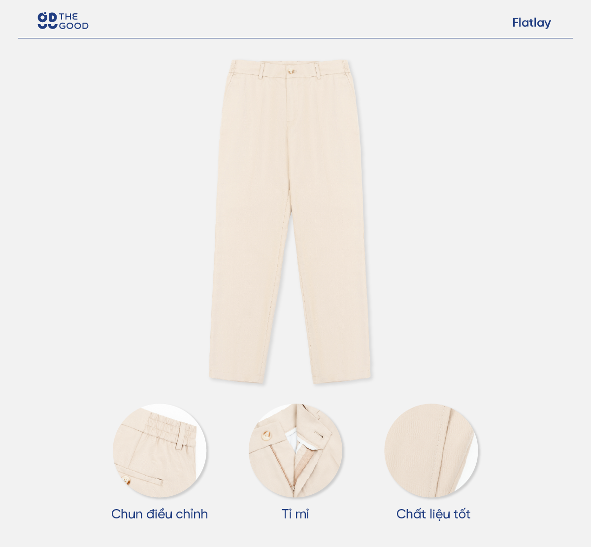 Mô tả Quần âu nam form đứng  chất liệu rayon, ít nhăn - 4