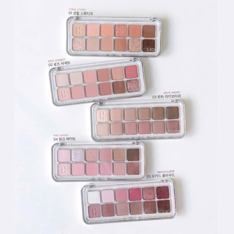 Bảng Phấn Mắt Clio 12 Ô Pro Eye Palette Air - Màu 02-Màu 04-Màu 10 ...